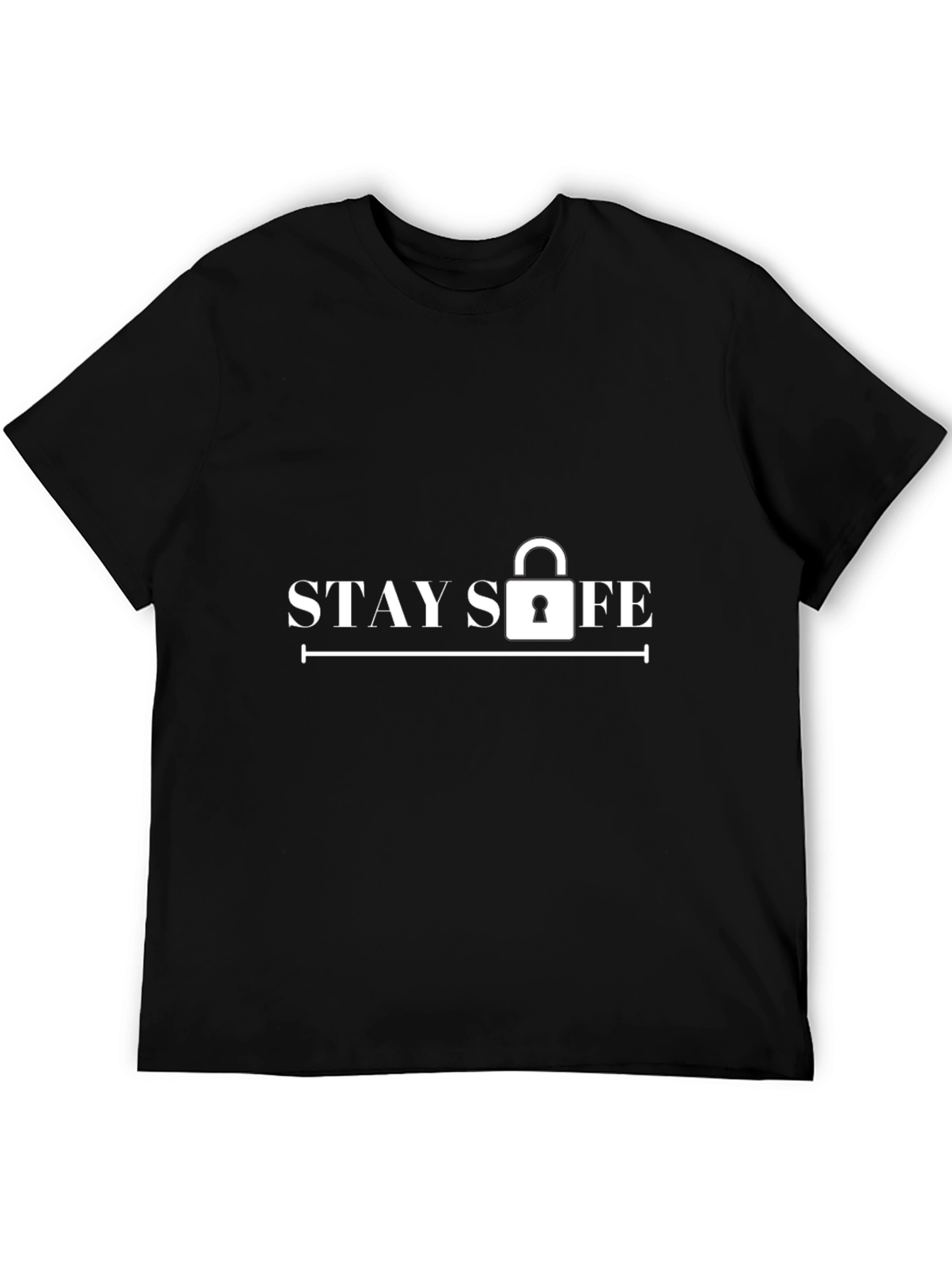 Stay Safe Black Graphic Tee