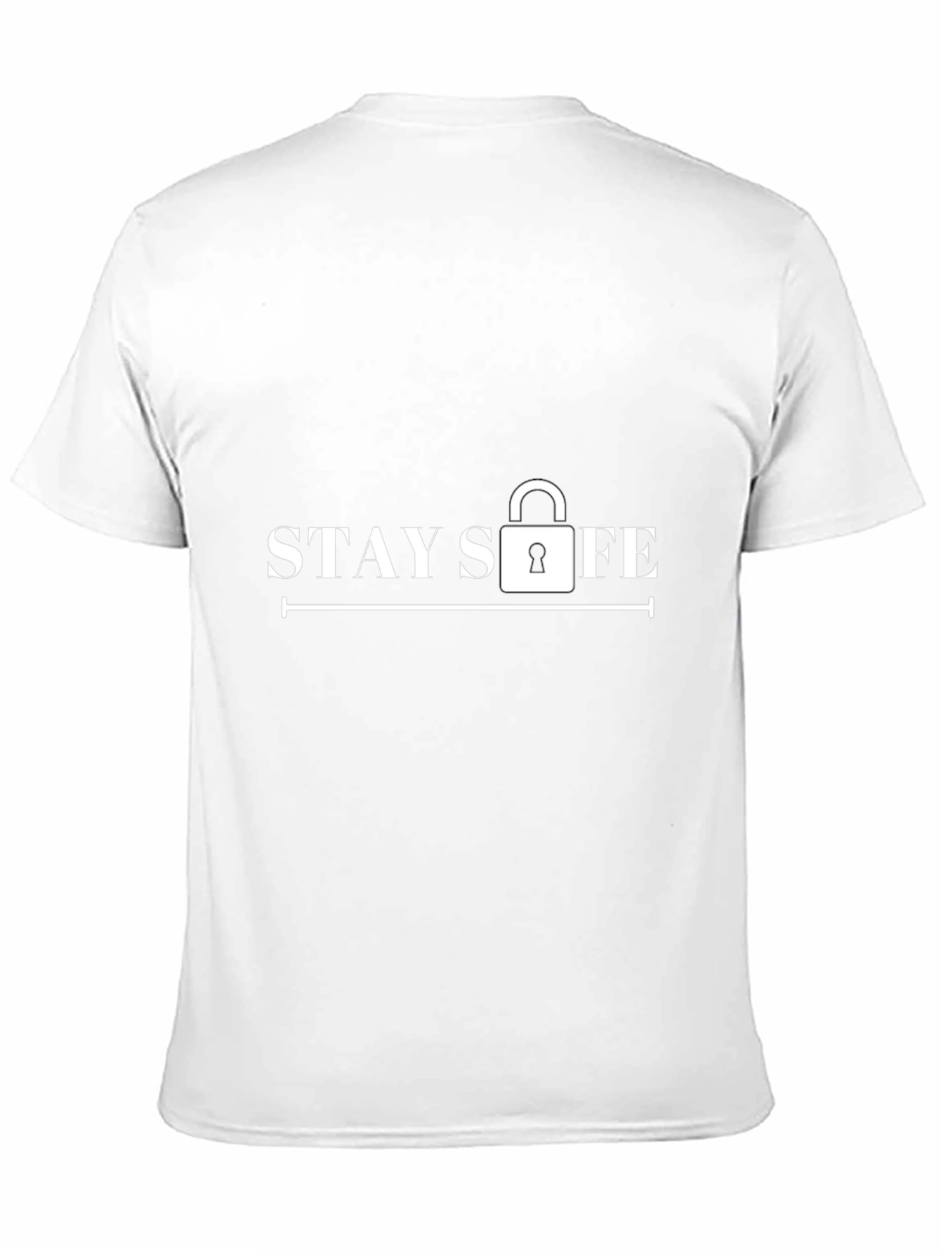 Stay Safe Black Graphic Tee