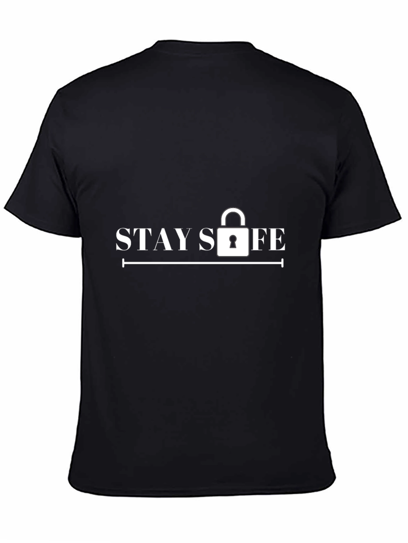 Stay Safe Black Graphic Tee