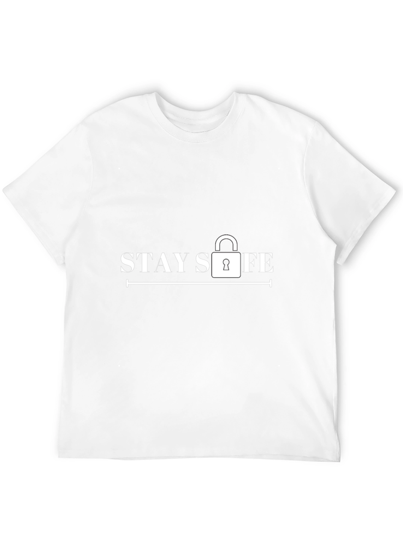 Stay Safe Black Graphic Tee
