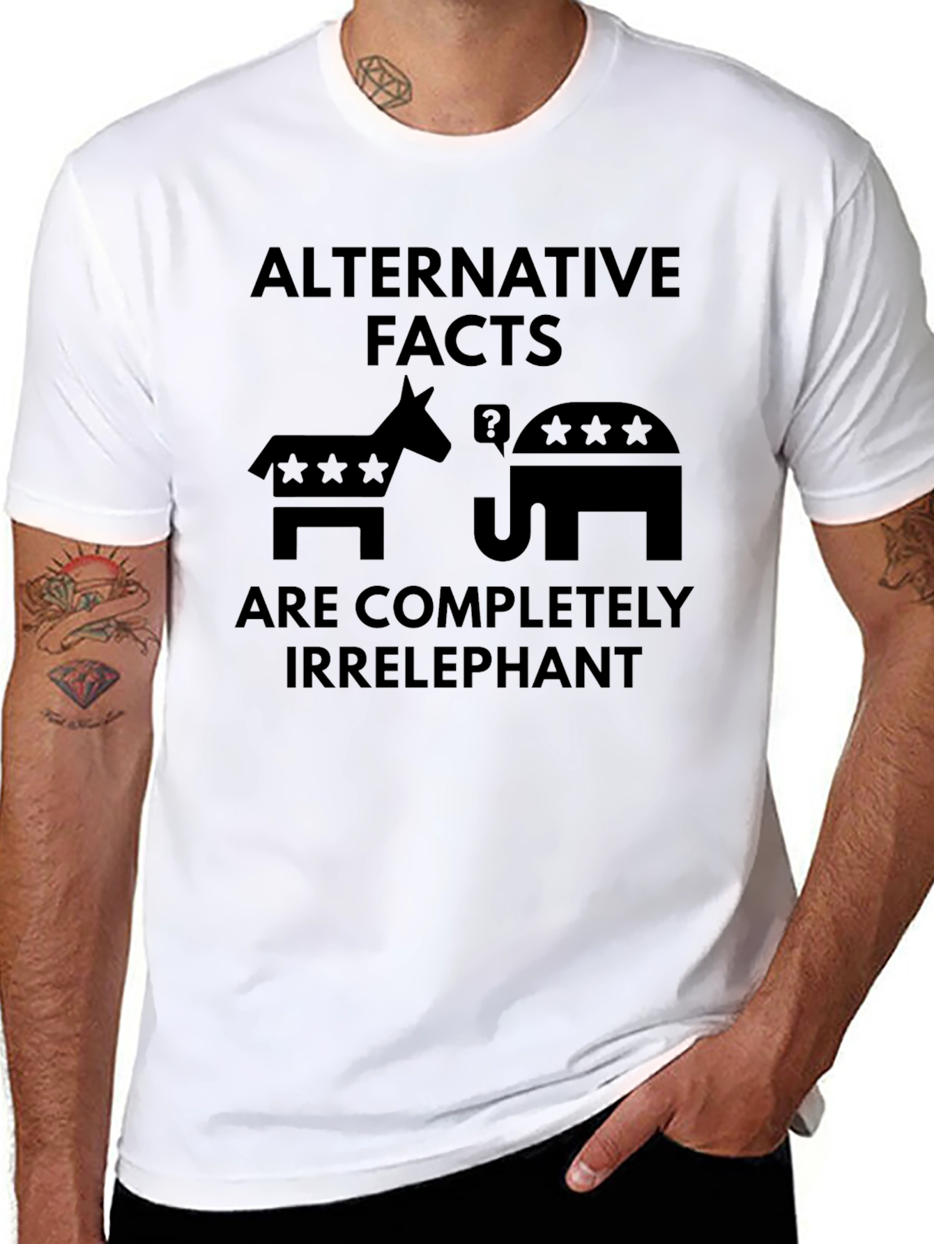 Alternative Facts Irrelephant Political Humor T-Shirt