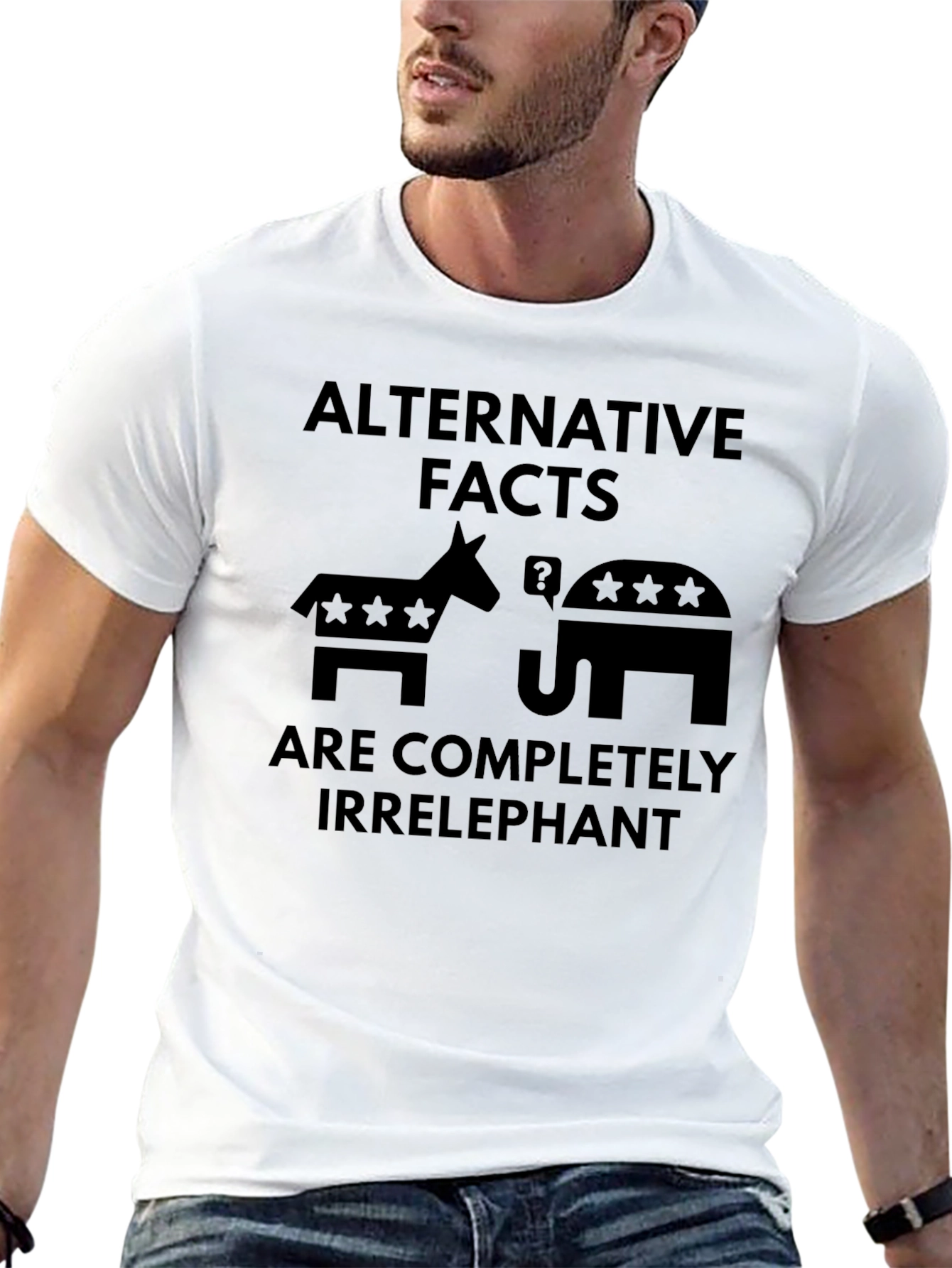 Alternative Facts Irrelephant Political Humor T-Shirt