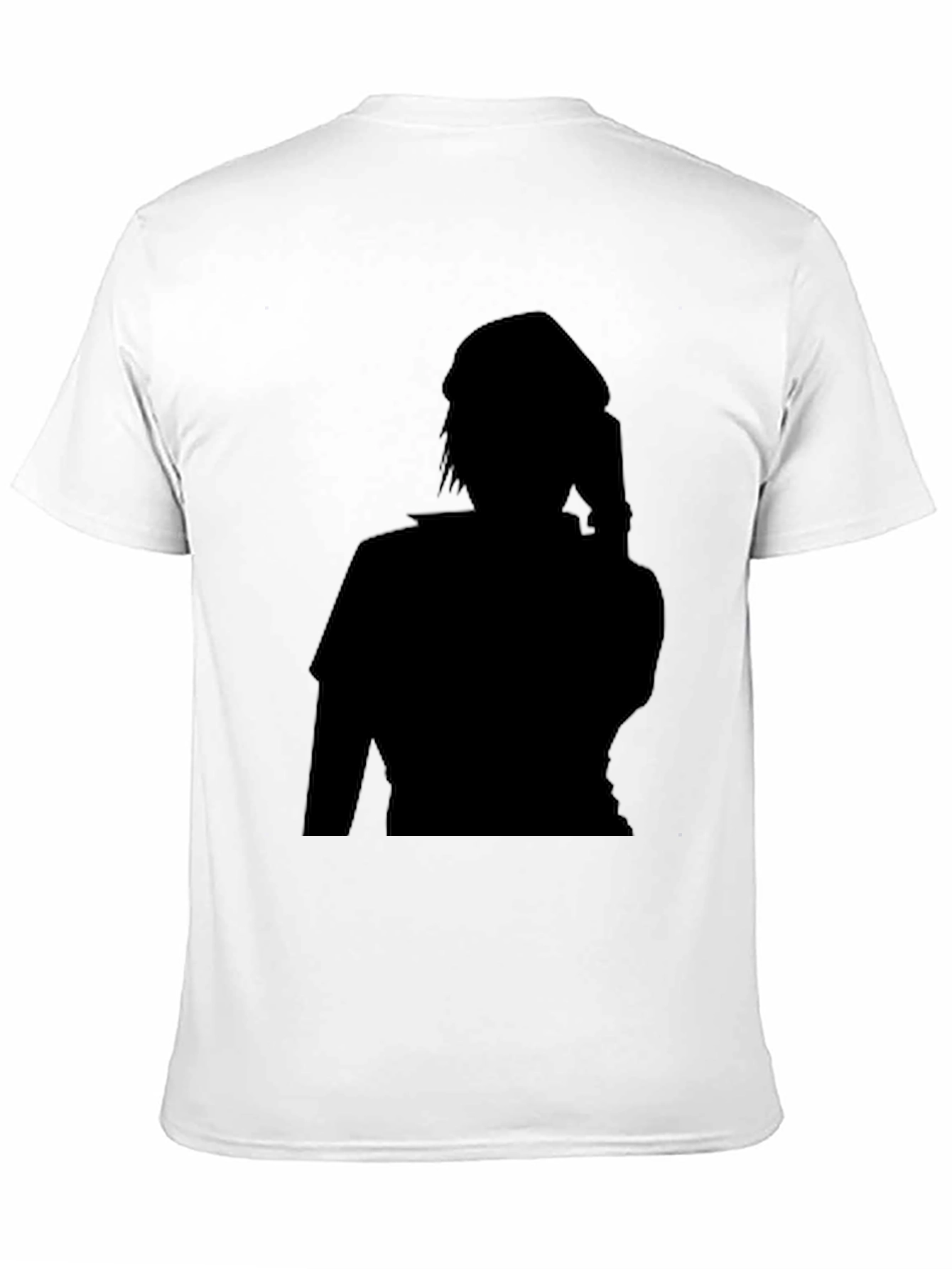 Stylish Black T-Shirt with Silhouette Graphic