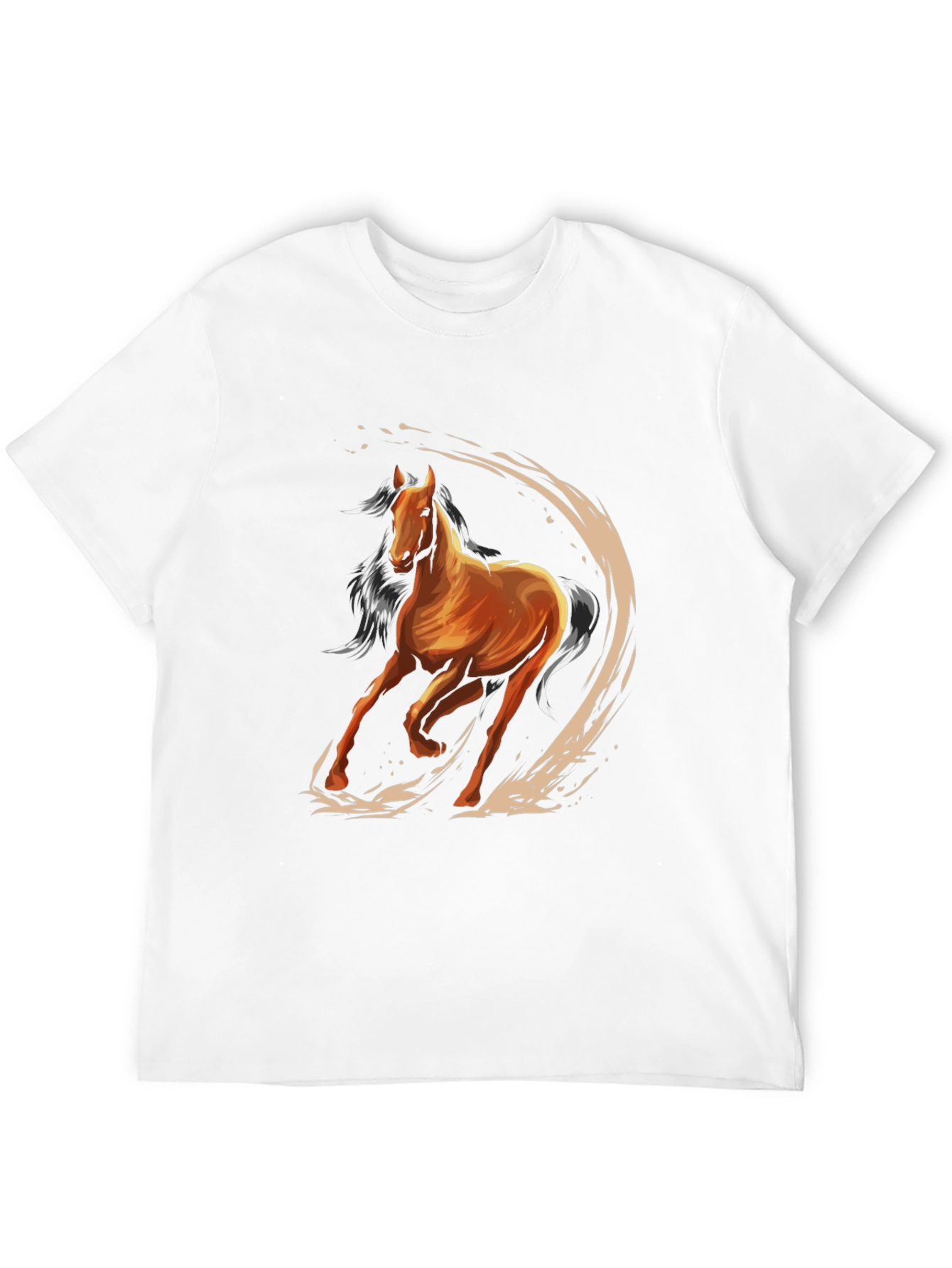 Horse Graphic Tee - Mens Black T-Shirt