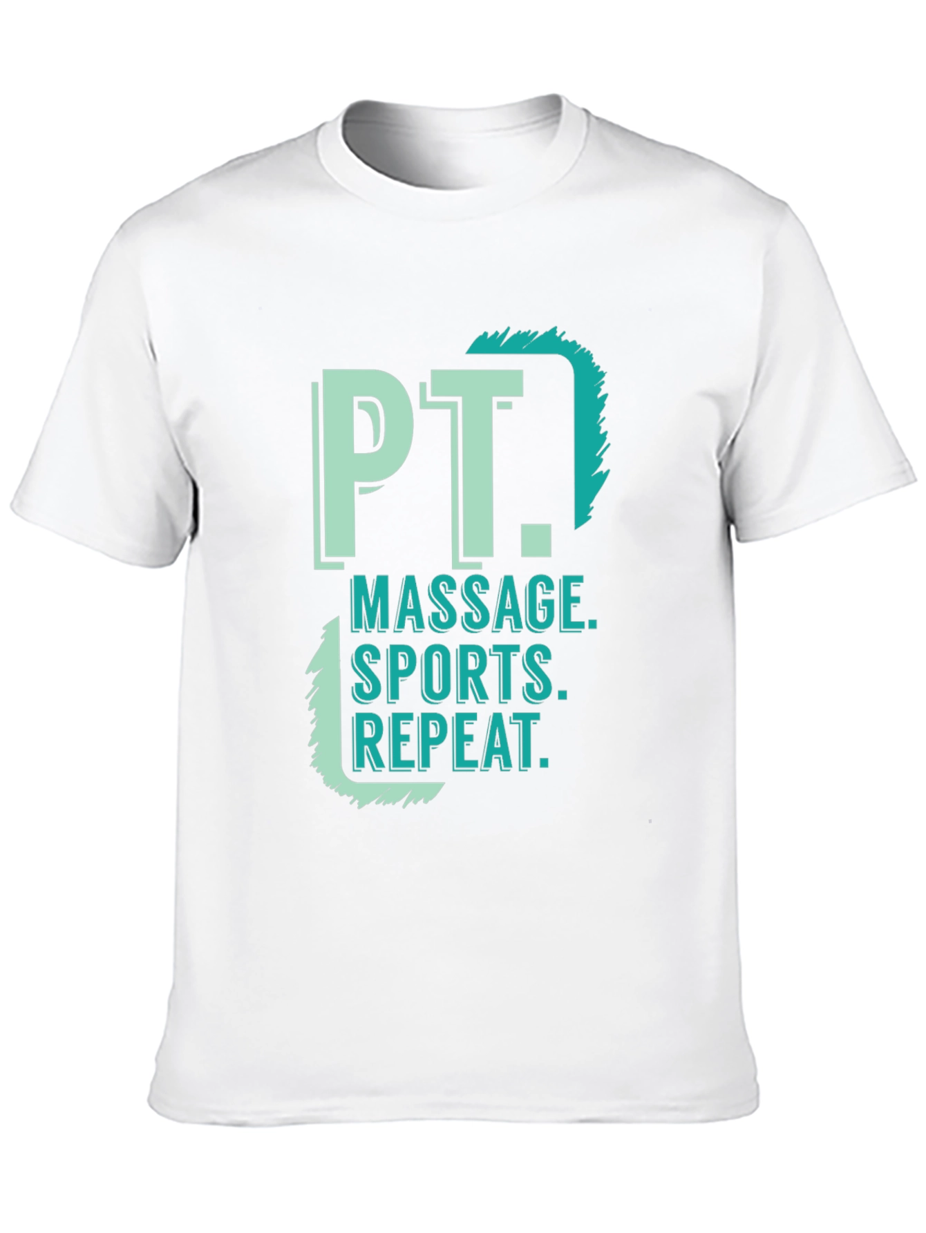 PT Massage Sports Repeat Black T-Shirt