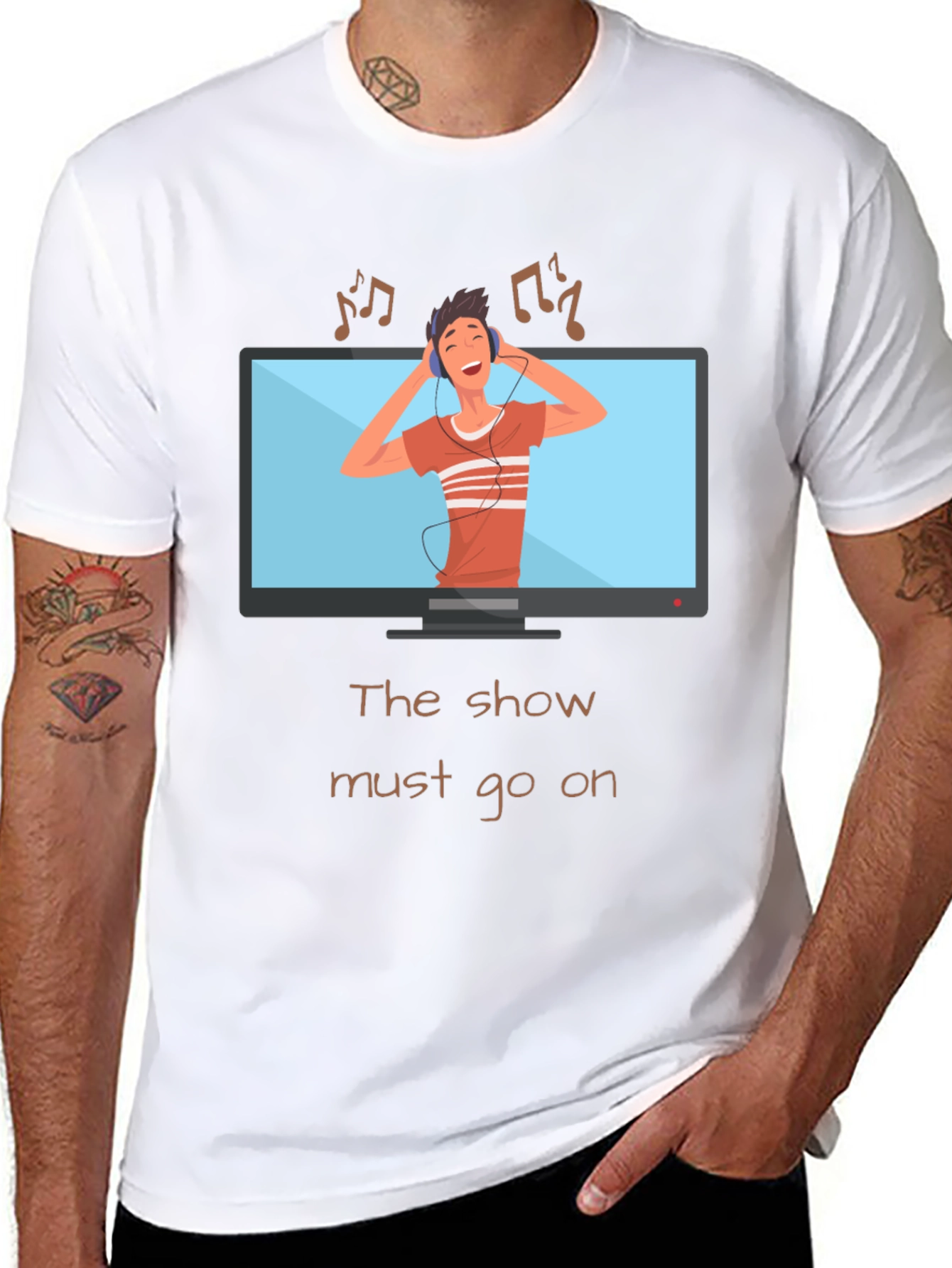 The Show Must Go On Graphic Tee
