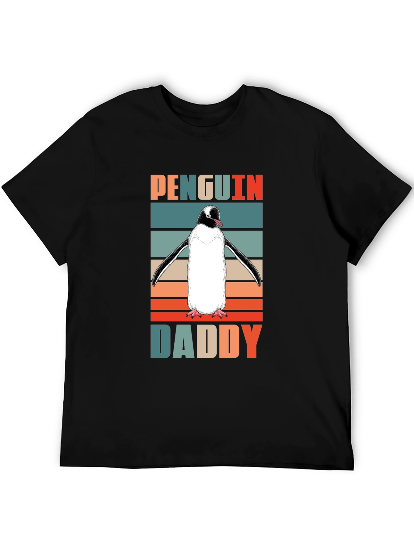 Penguin Daddy Retro T-Shirt