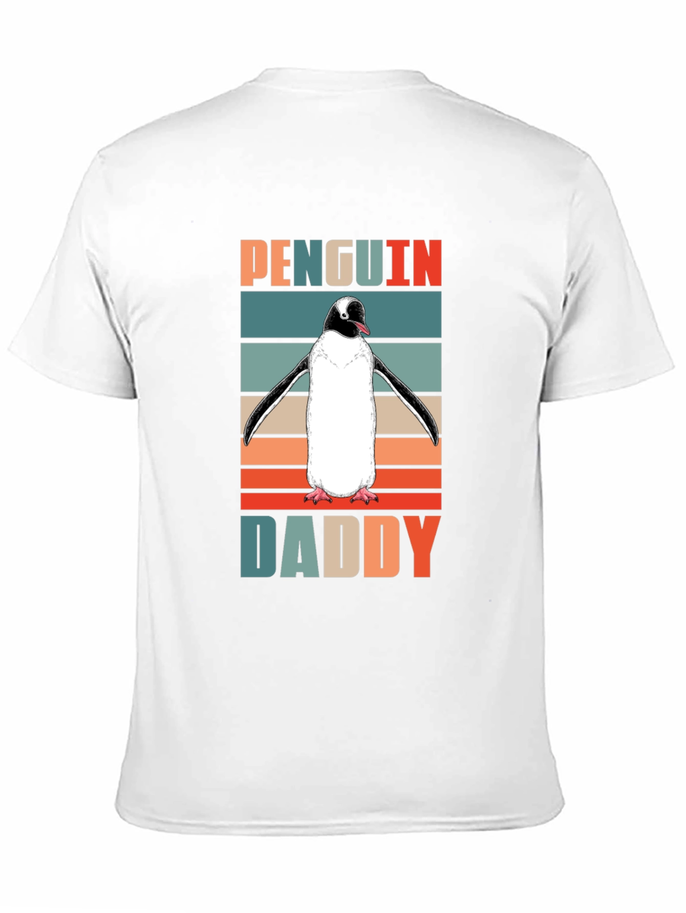 Penguin Daddy Retro T-Shirt