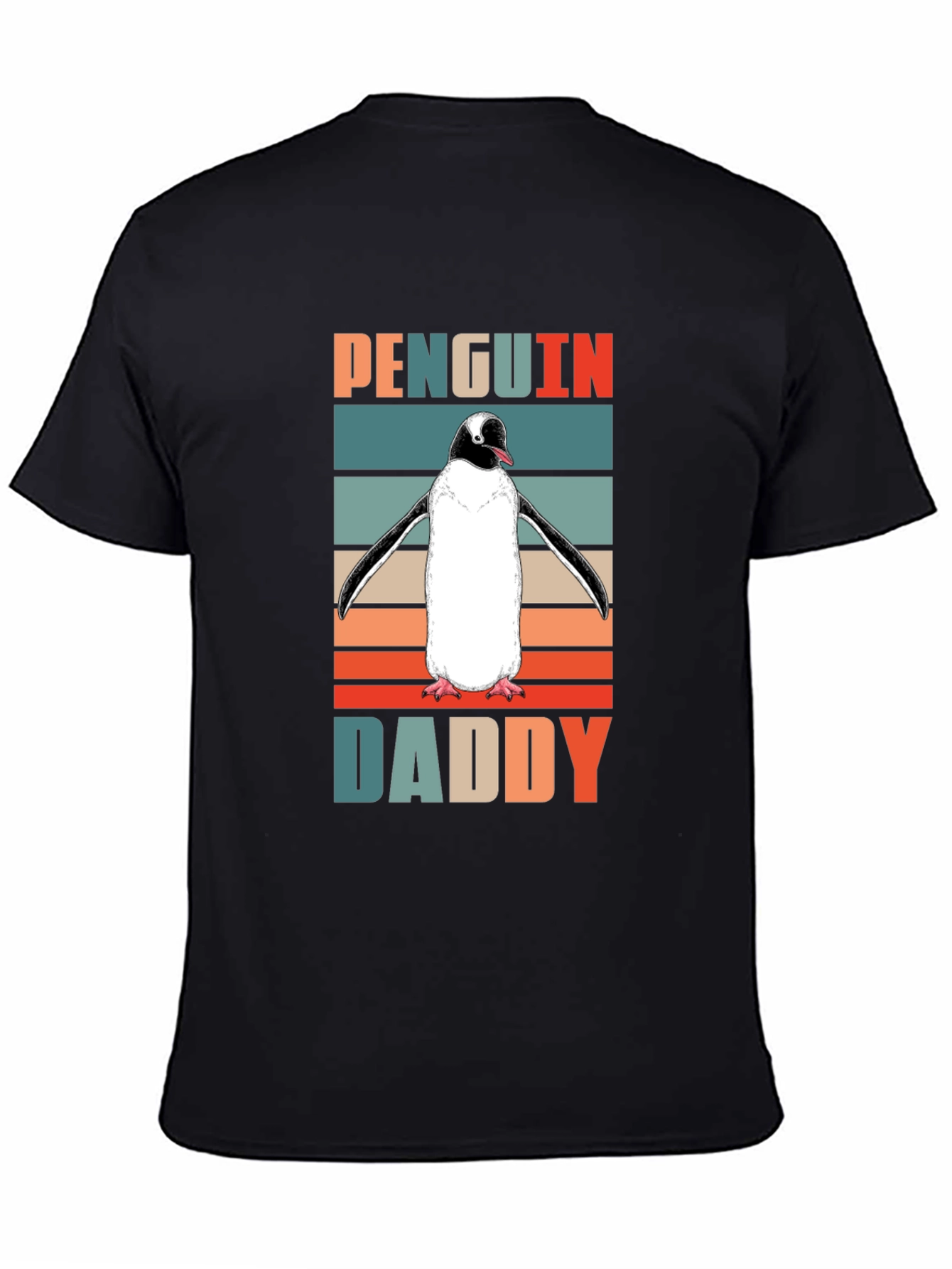Penguin Daddy Retro T-Shirt
