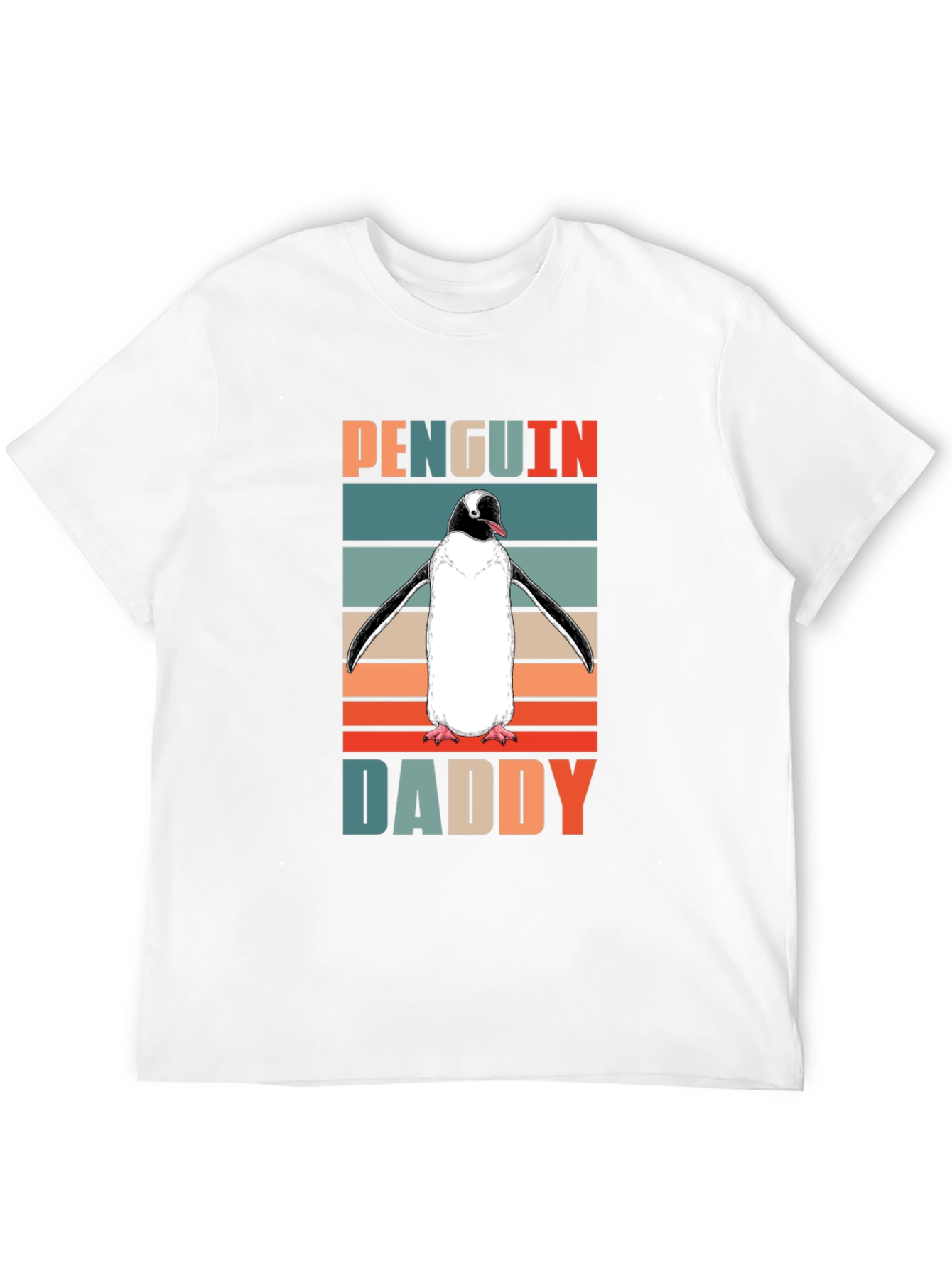 Penguin Daddy Retro T-Shirt