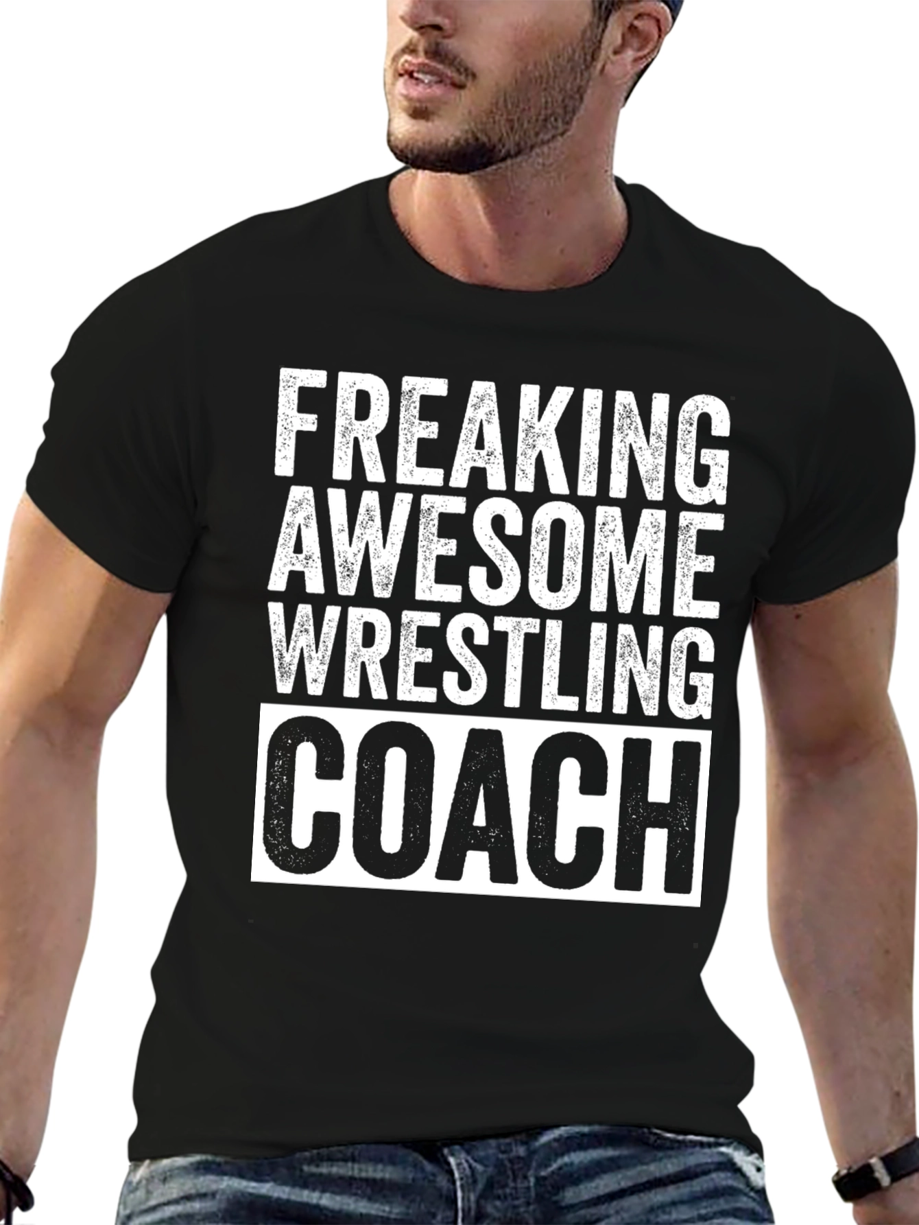 Freaking Awesome Wrestling Coach Graphic T-Shirt