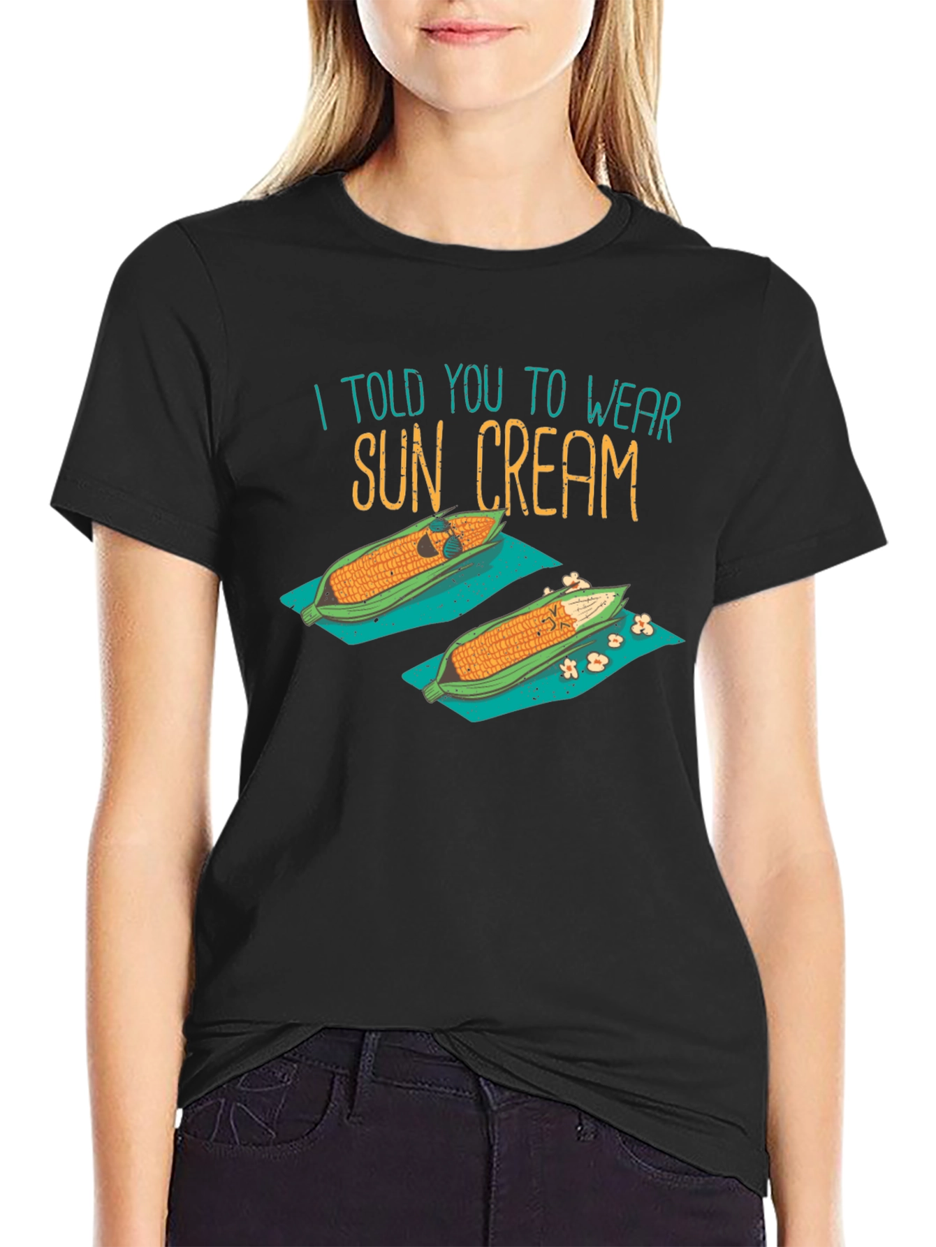 Sun Cream Corn Graphic T-Shirt