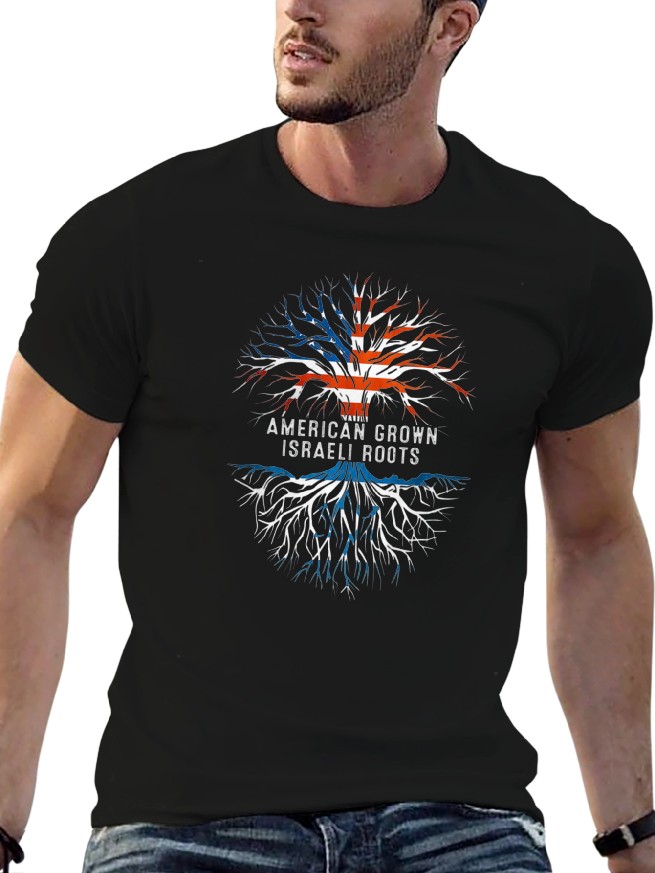 American Grown Israeli Roots Graphic Tee