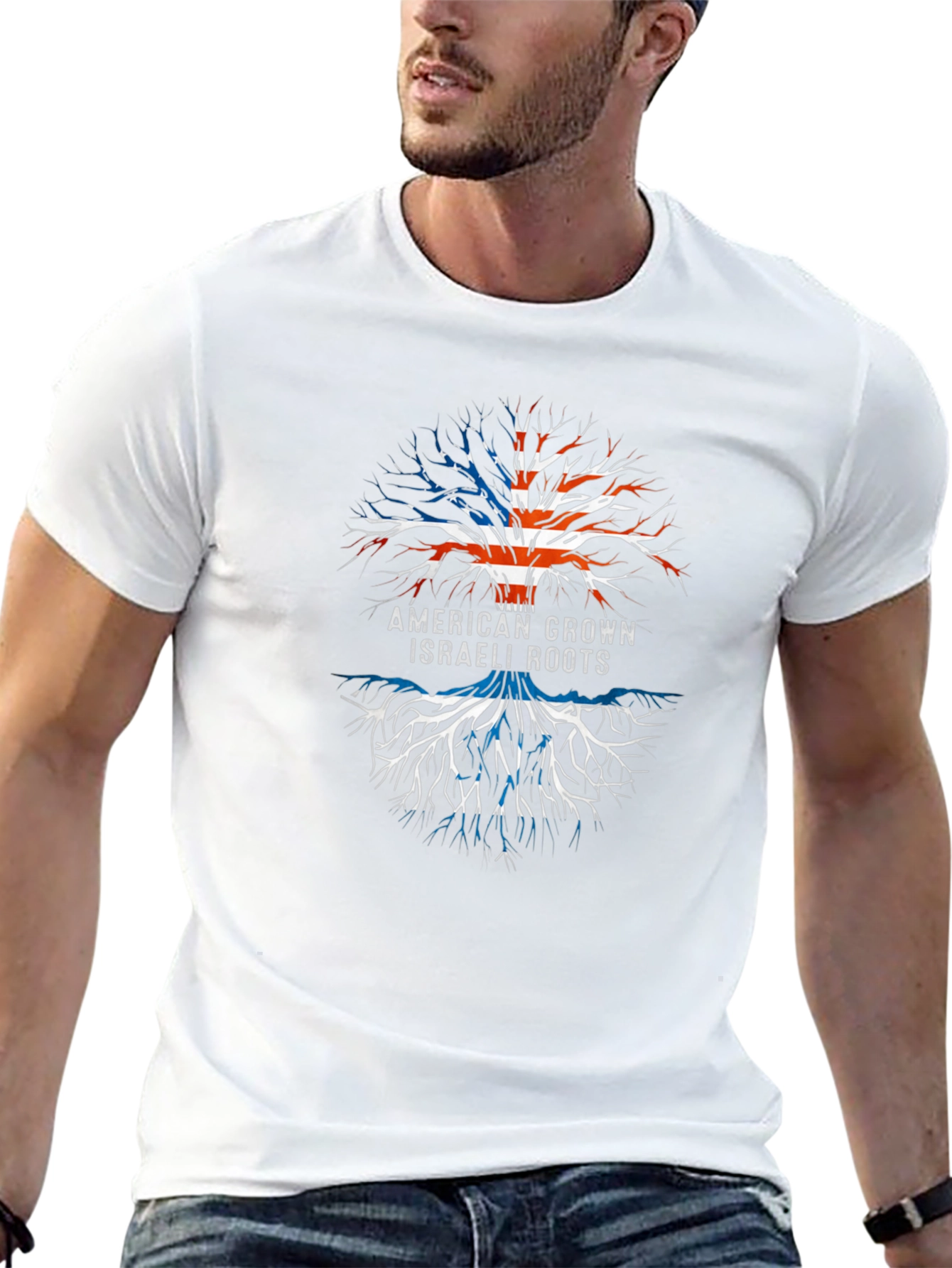 American Grown Israeli Roots Graphic Tee