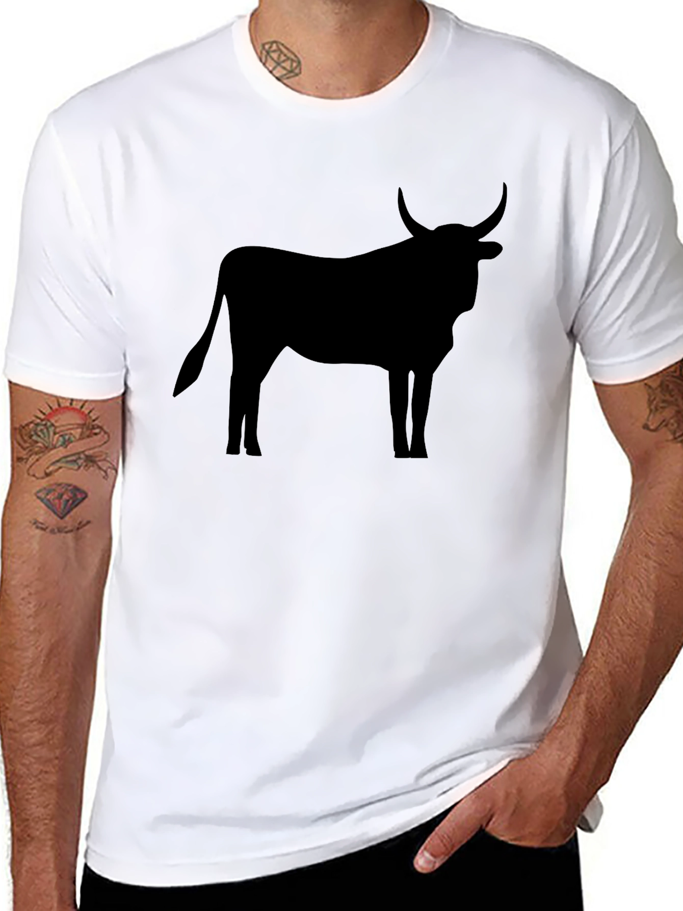 Black Bull Graphic Tee - Mens Classic Fit