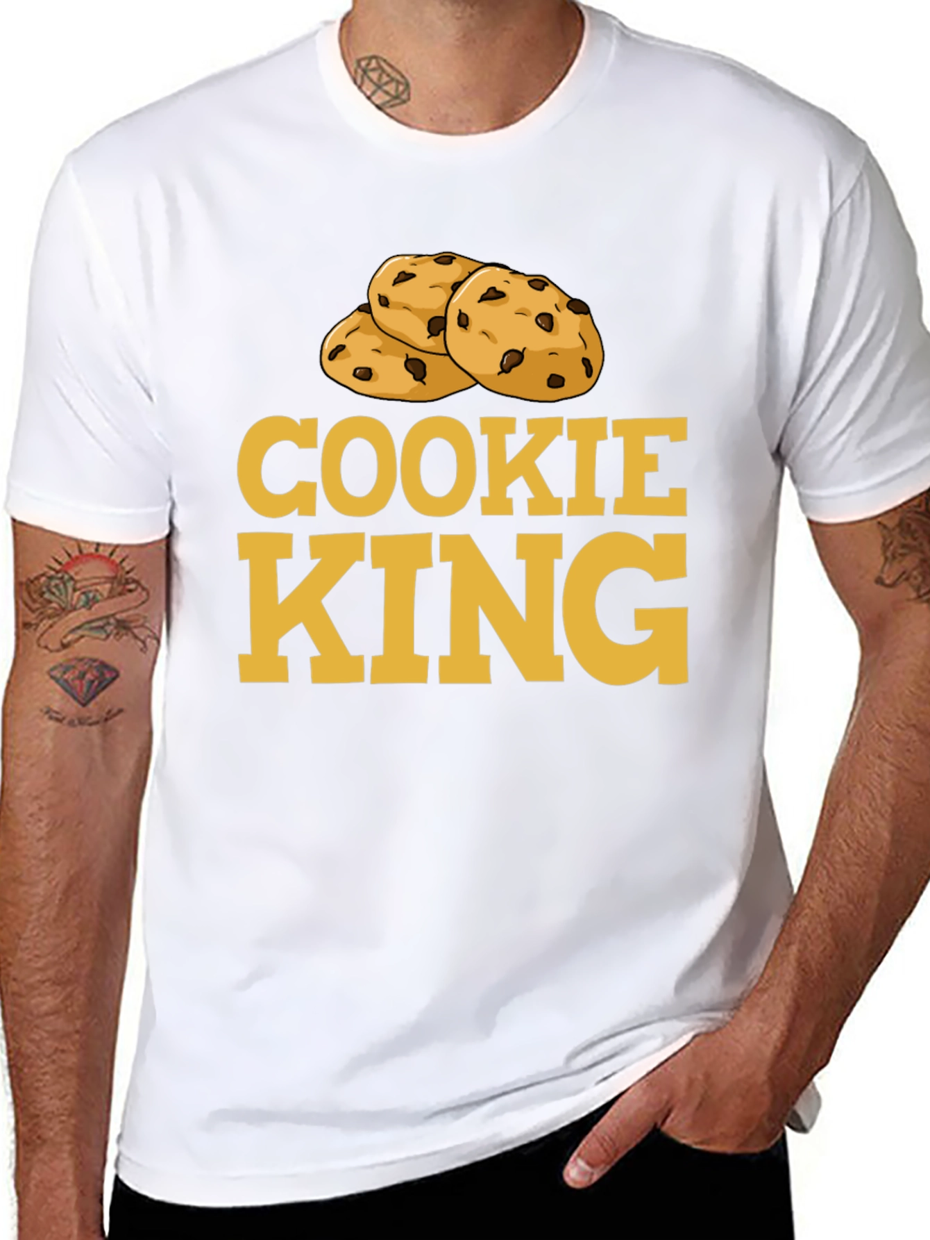 Cookie King T-Shirt - Novelty Foodie Tee