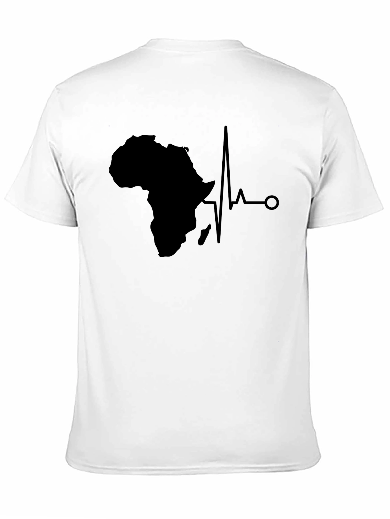 Africa Heartbeat T-Shirt - Black Graphic Tee