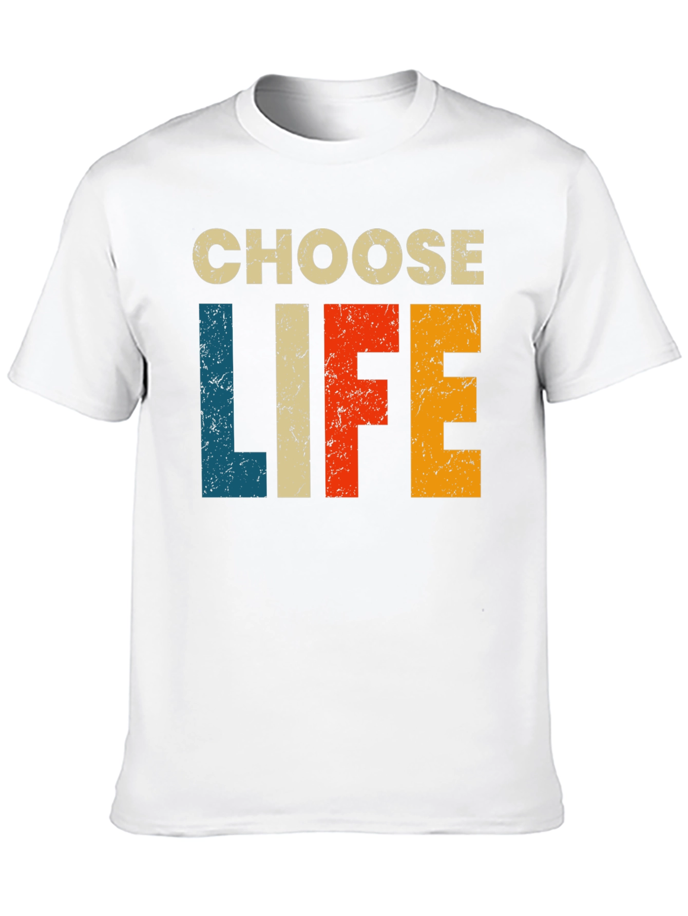 Choose Life Retro Style Black T-Shirt
