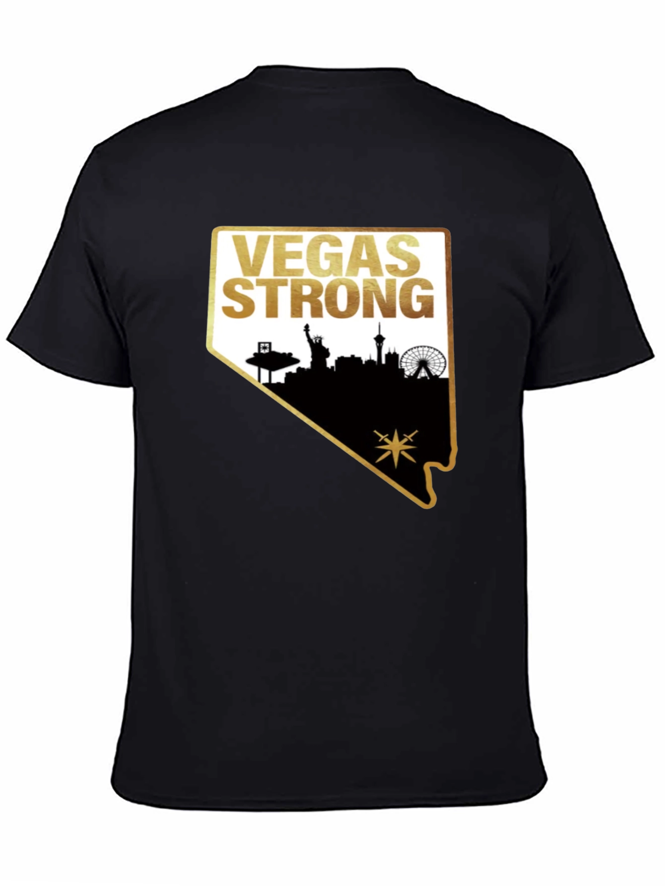 Vegas Strong Graphic T-Shirt - Black