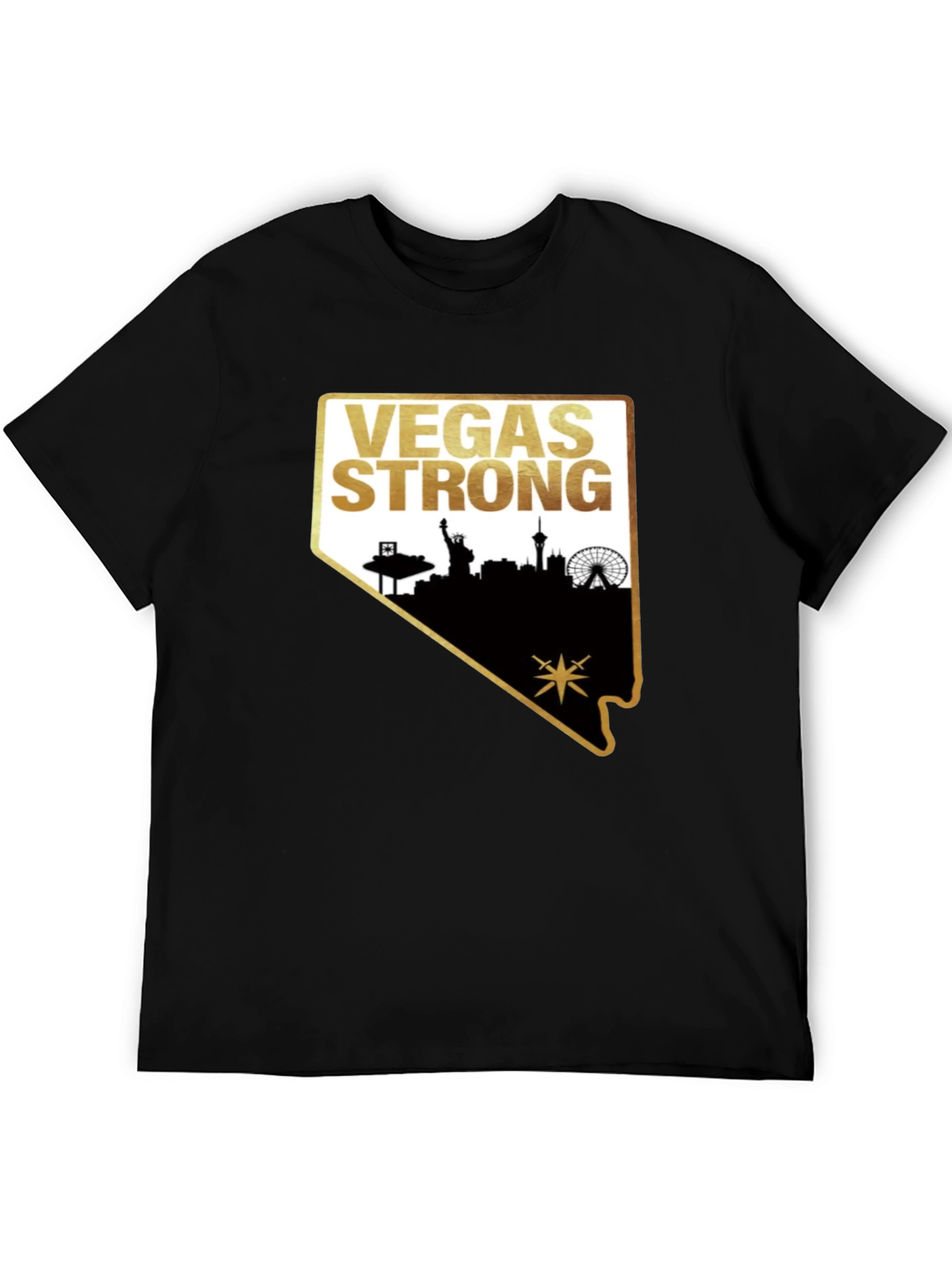 Vegas Strong Graphic T-Shirt - Black