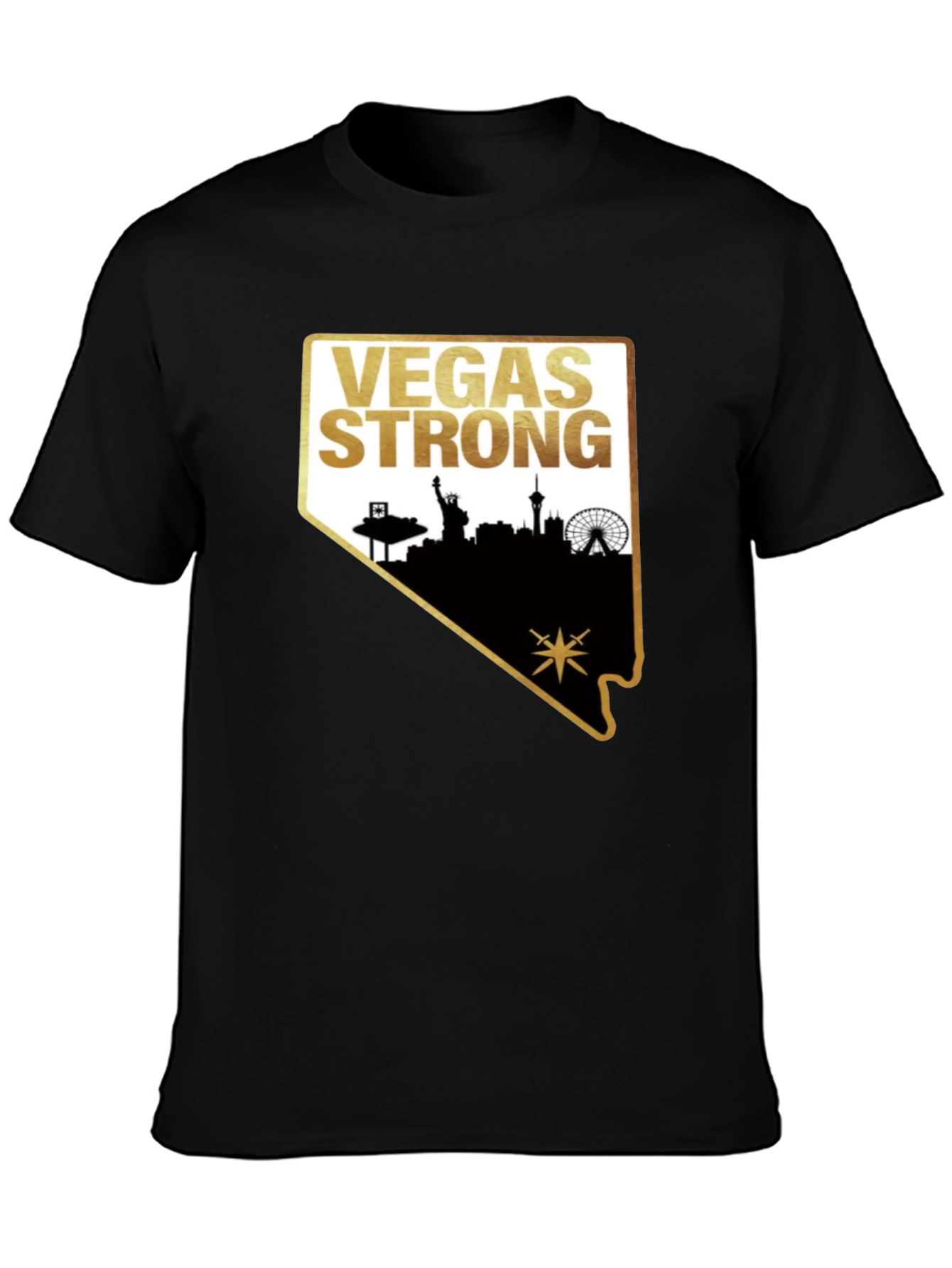 Vegas Strong Graphic T-Shirt - Black