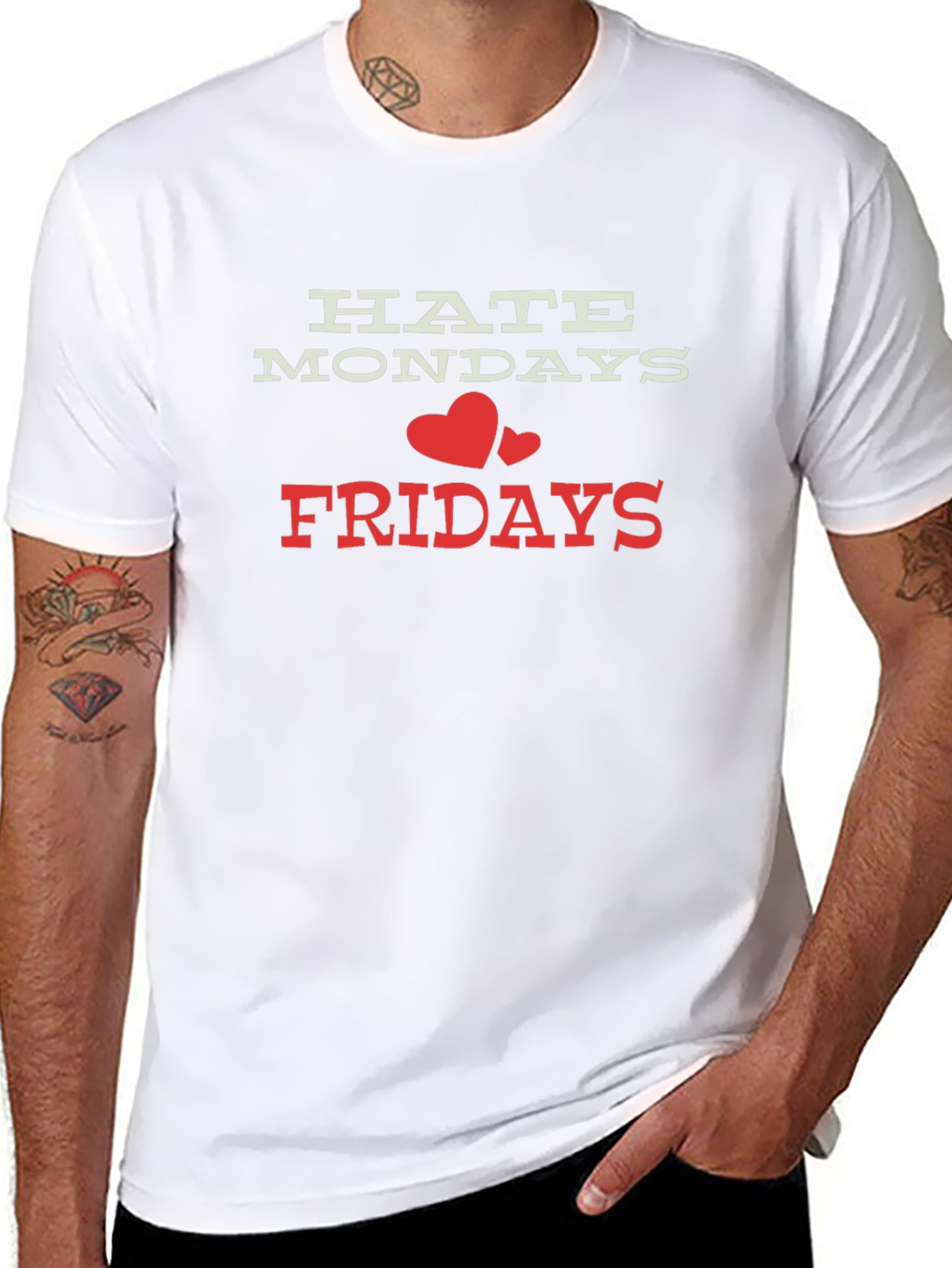 Hate Mondays Love Fridays Graphic Tee