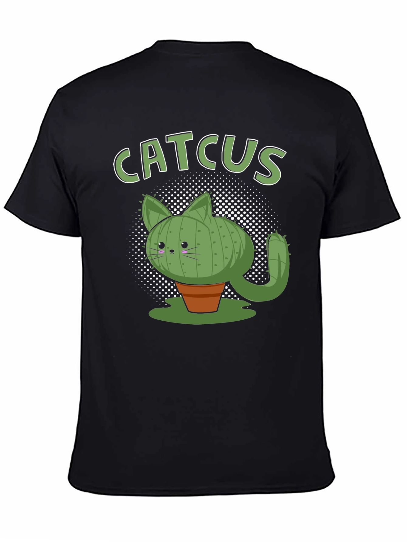 Catcus Black Graphic T-Shirt