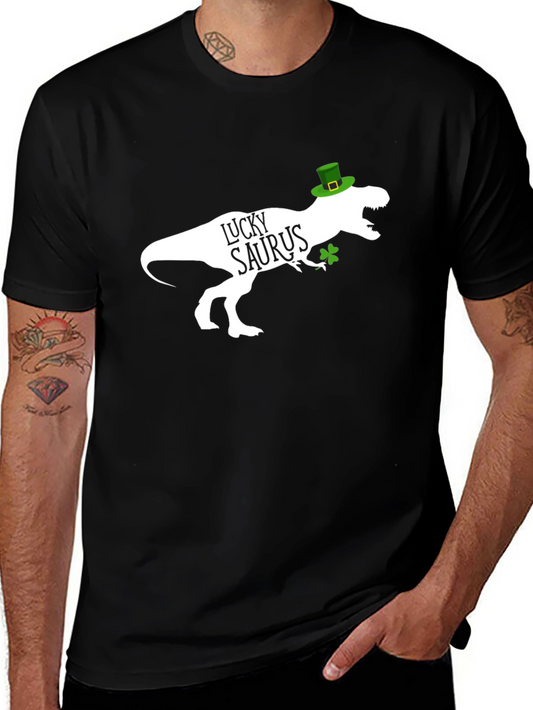 Lucky Saurus Black Graphic T-Shirt