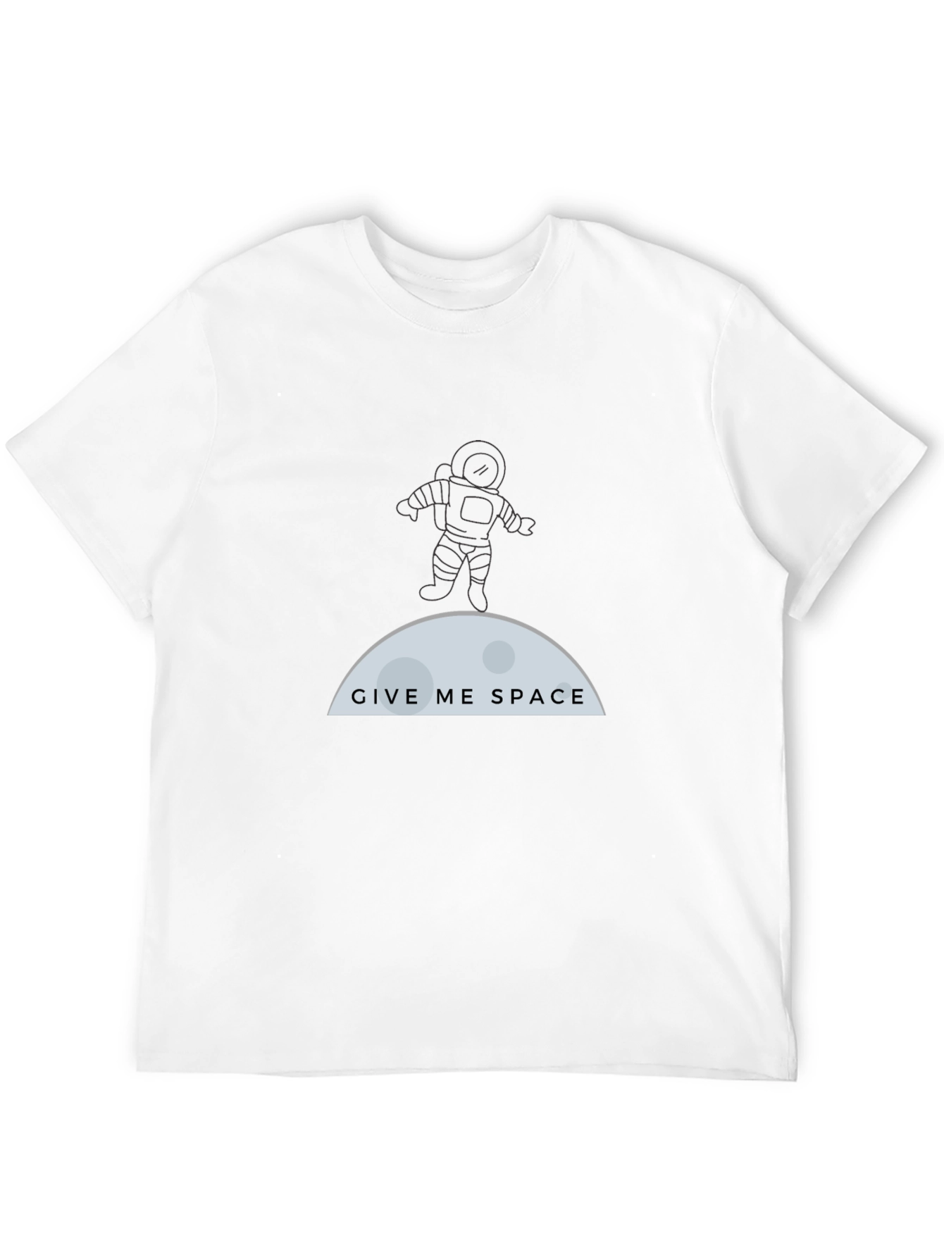 Give Me Space T-Shirt - Astronaut & Moon Graphic