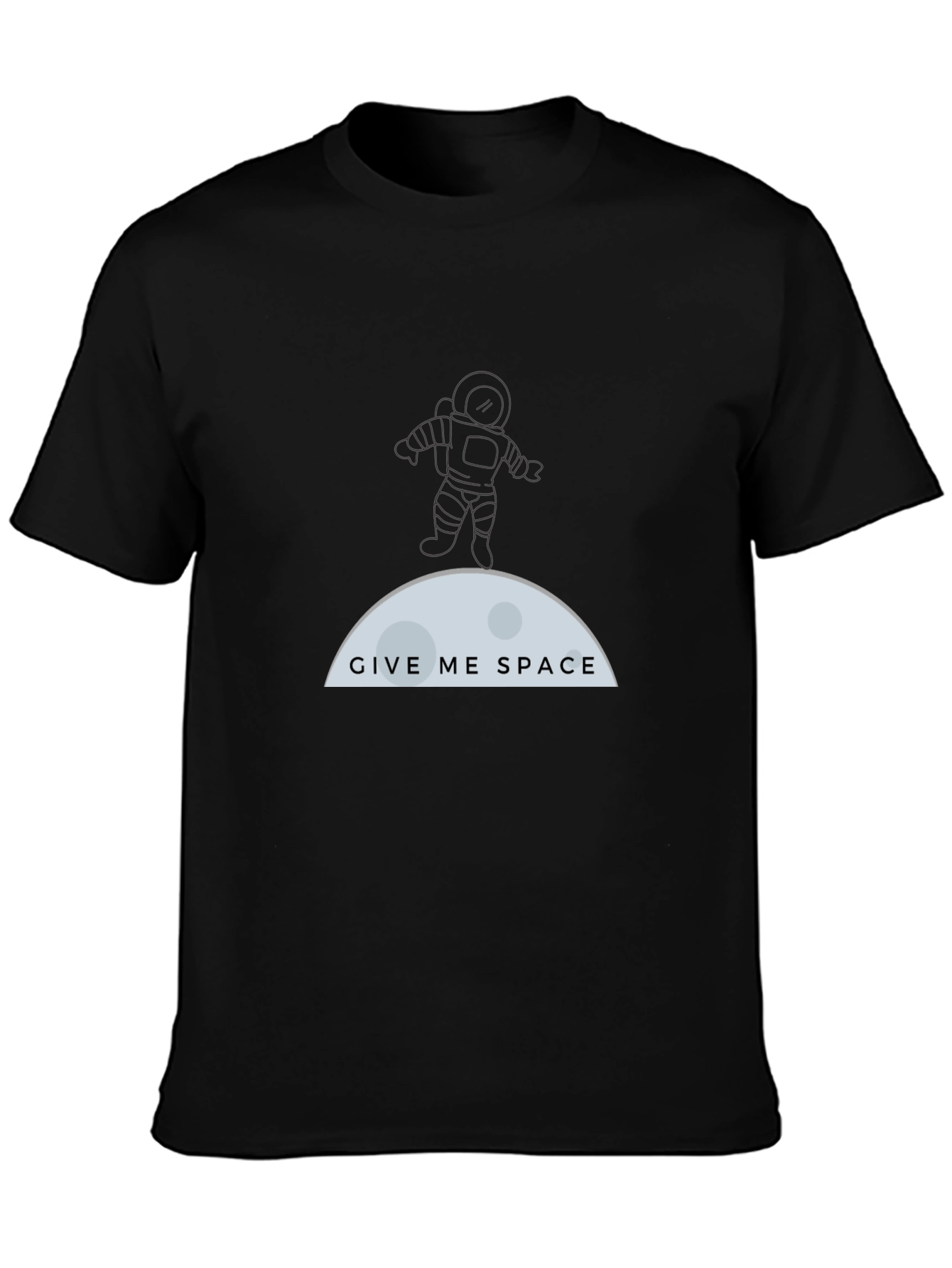 Give Me Space T-Shirt - Astronaut & Moon Graphic