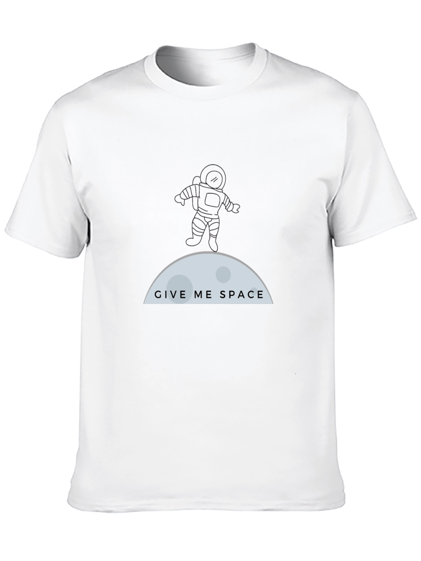 Give Me Space T-Shirt - Astronaut & Moon Graphic