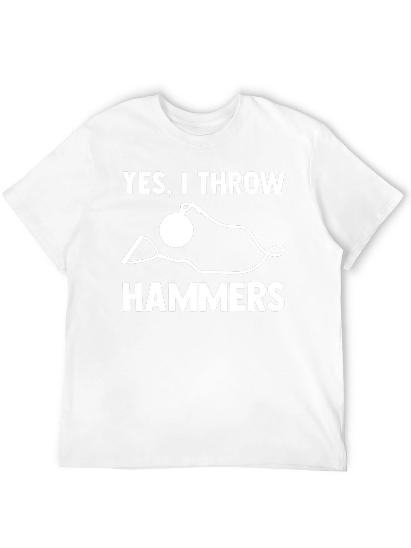 Yes I Throw Hammers Black Graphic T-Shirt