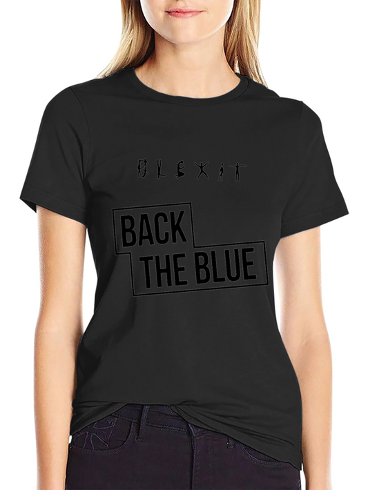 Back the Blue Graphic Tee - Unisex Black T-Shirt