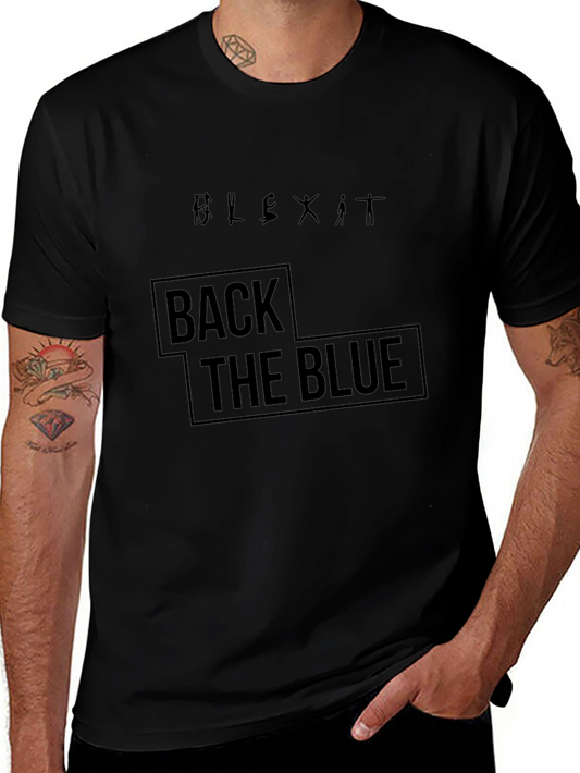 Back the Blue Graphic Tee - Unisex Black T-Shirt