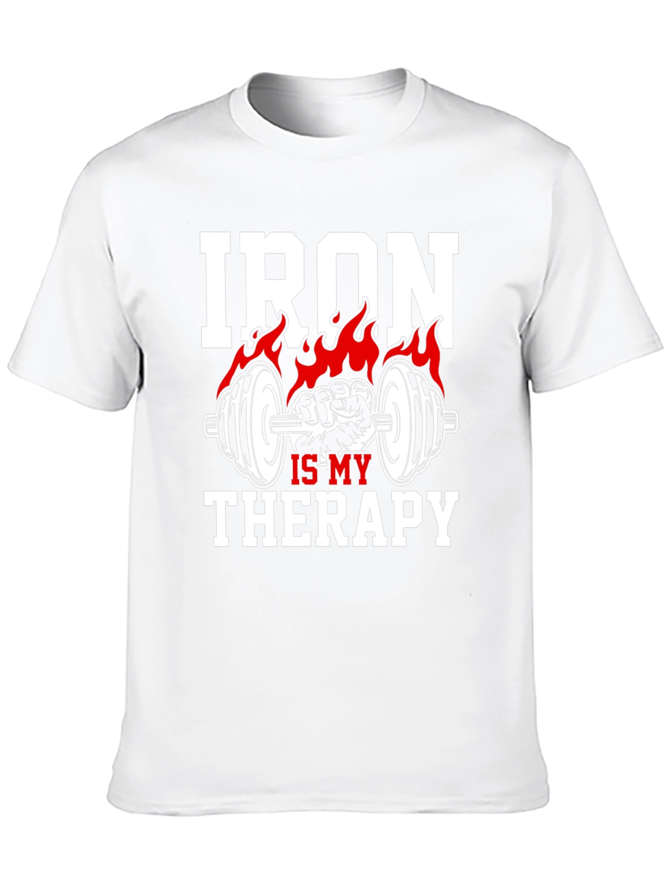 Iron Is My Therapy T-Shirt - Gym Motivation