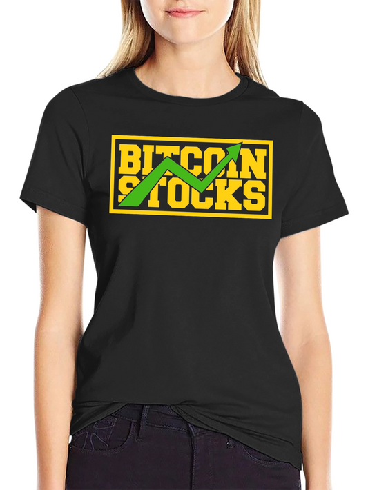 Bitcoin Stocks Graphic Tee - Black