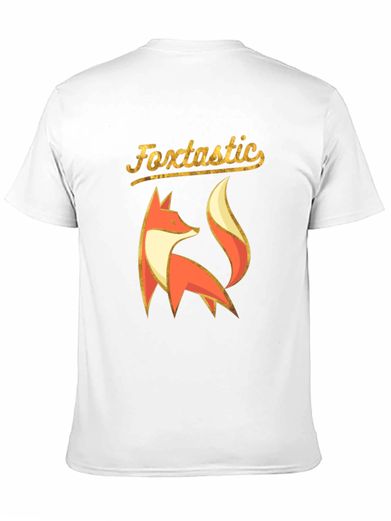 Foxtastic Graphic Tee - Black Cotton Blend Shirt