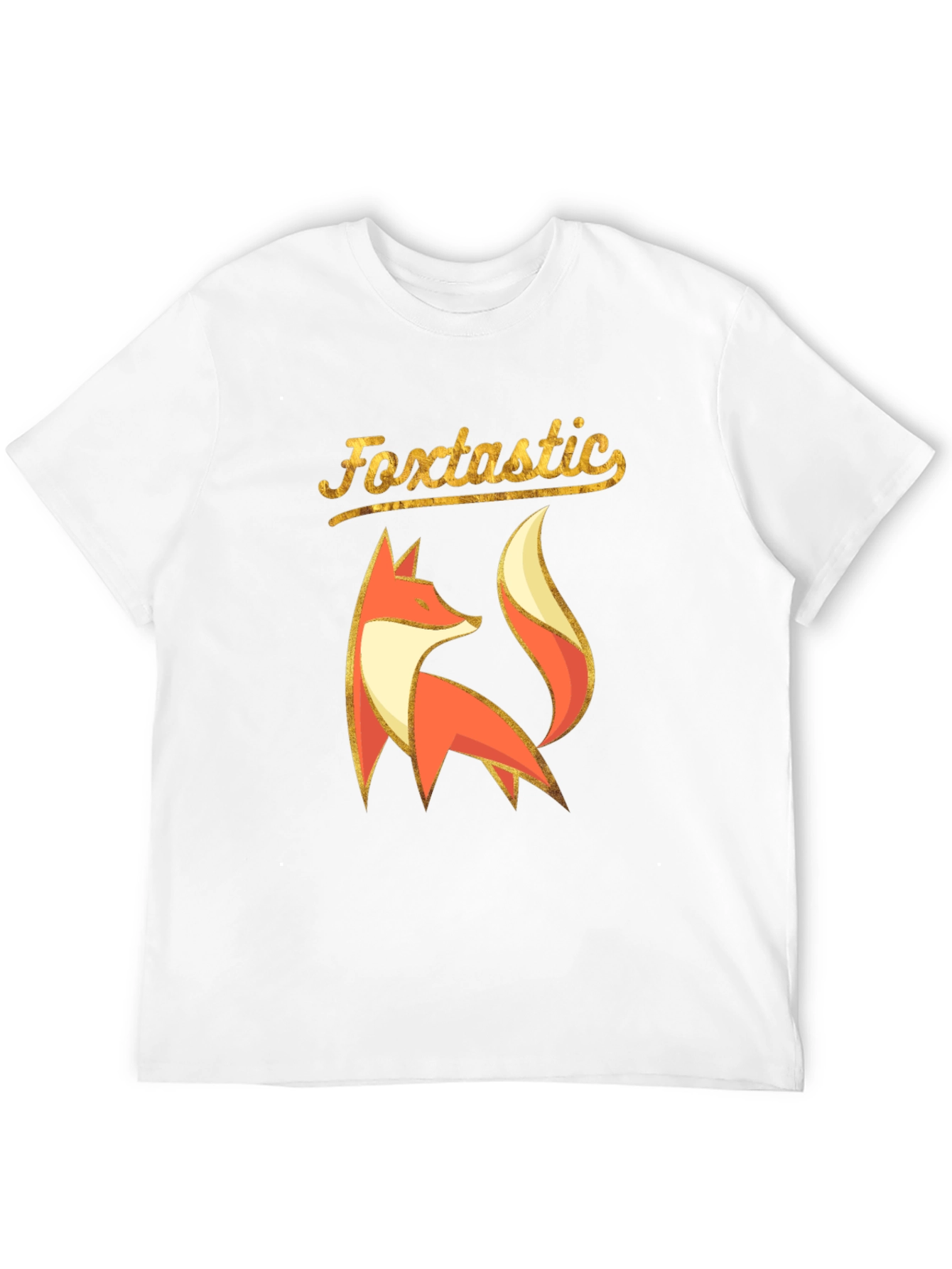 Foxtastic Graphic Tee - Black Cotton Blend Shirt