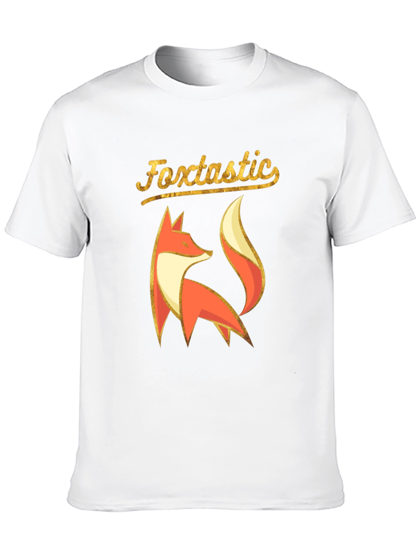 Foxtastic Graphic Tee - Black Cotton Blend Shirt
