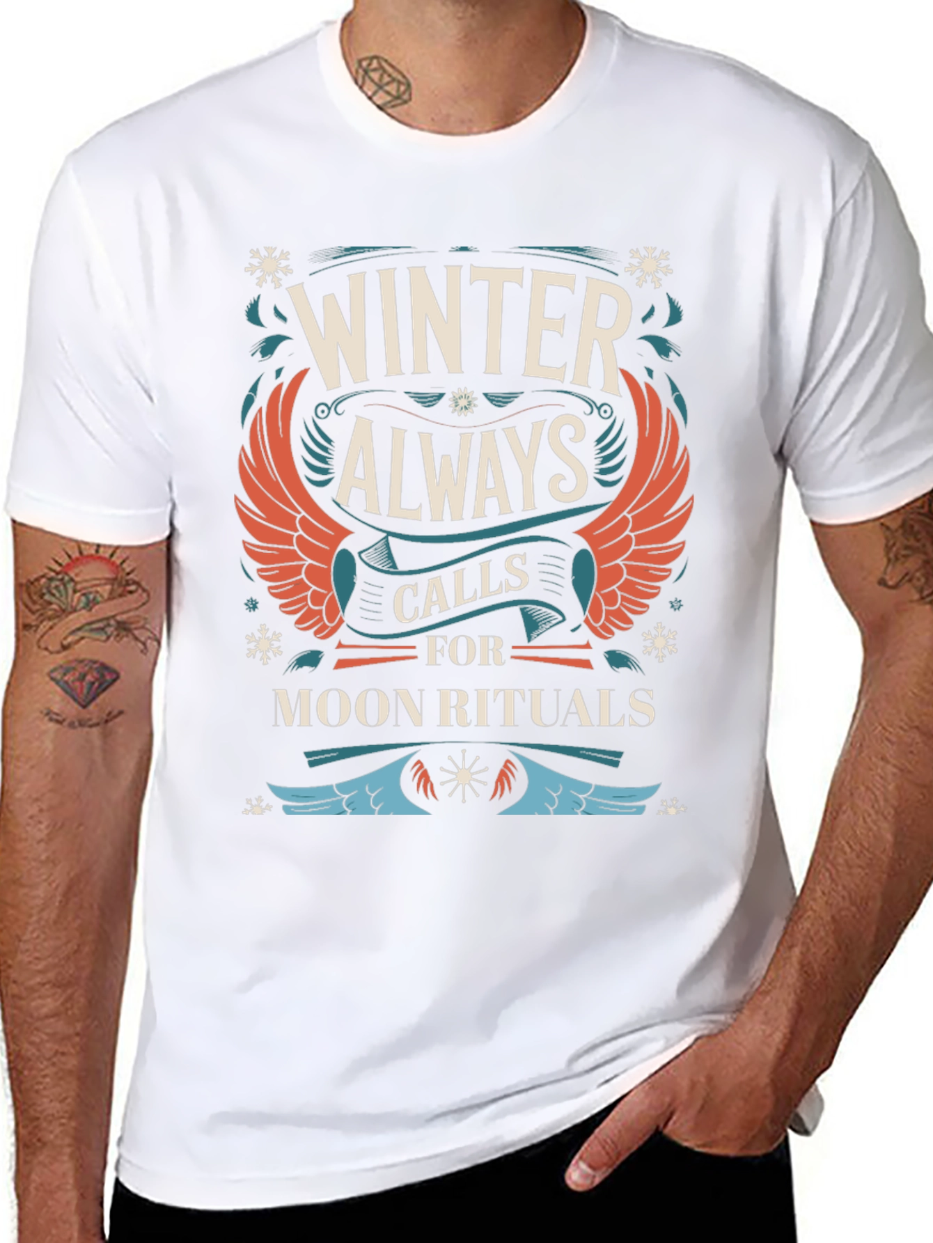 Winter Moon Rituals Black T-Shirt