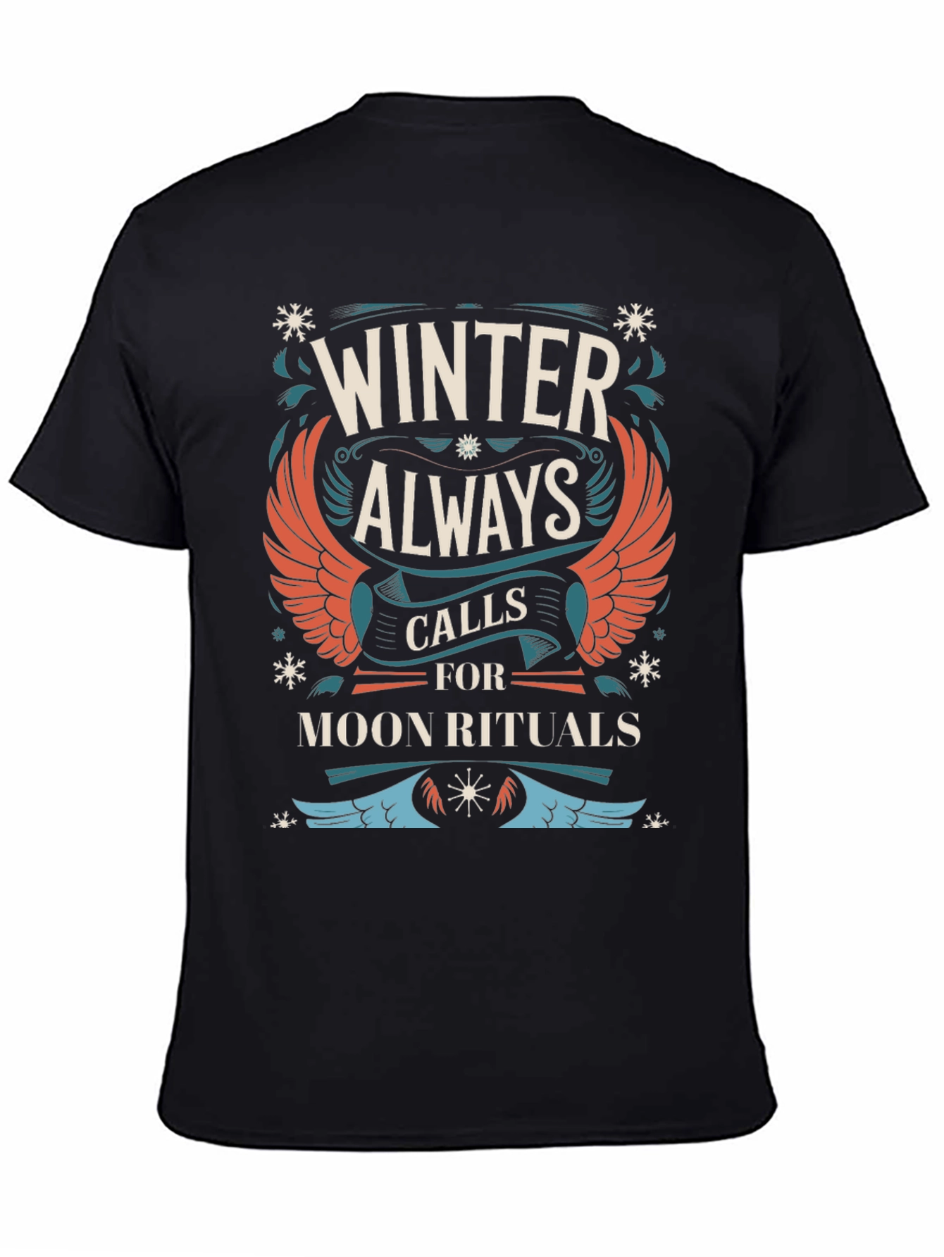 Winter Moon Rituals Black T-Shirt