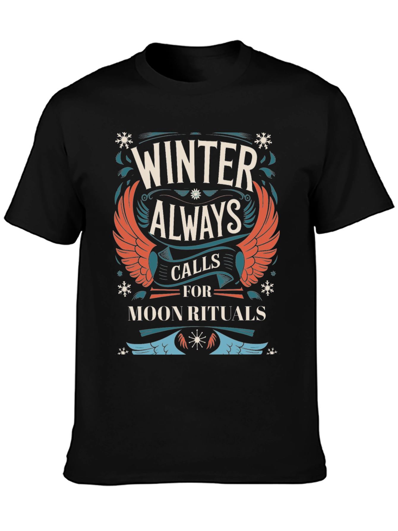 Winter Moon Rituals Black T-Shirt