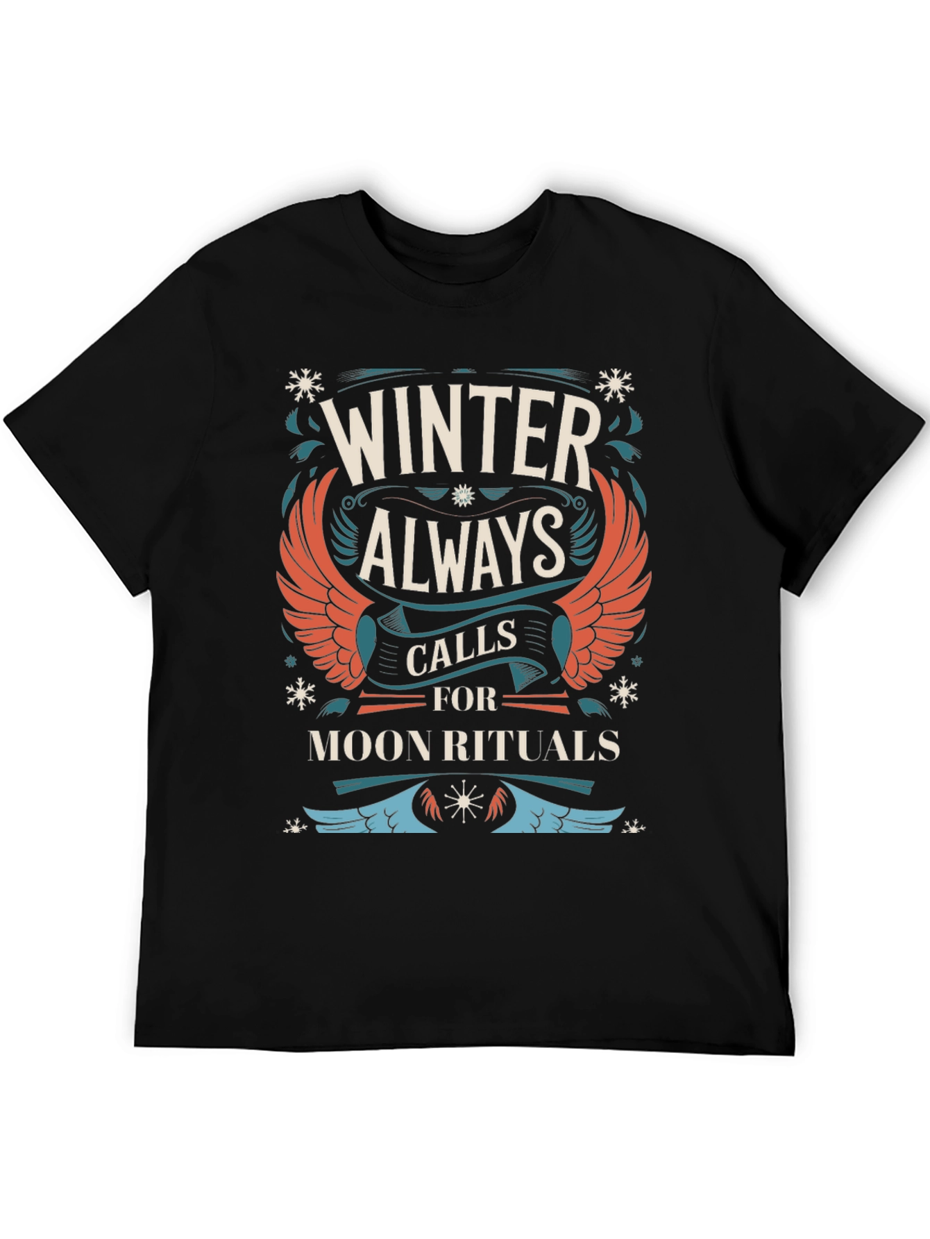 Winter Moon Rituals Black T-Shirt