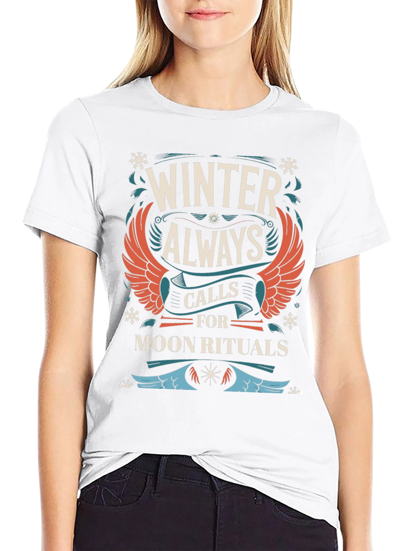 Winter Moon Rituals Black T-Shirt