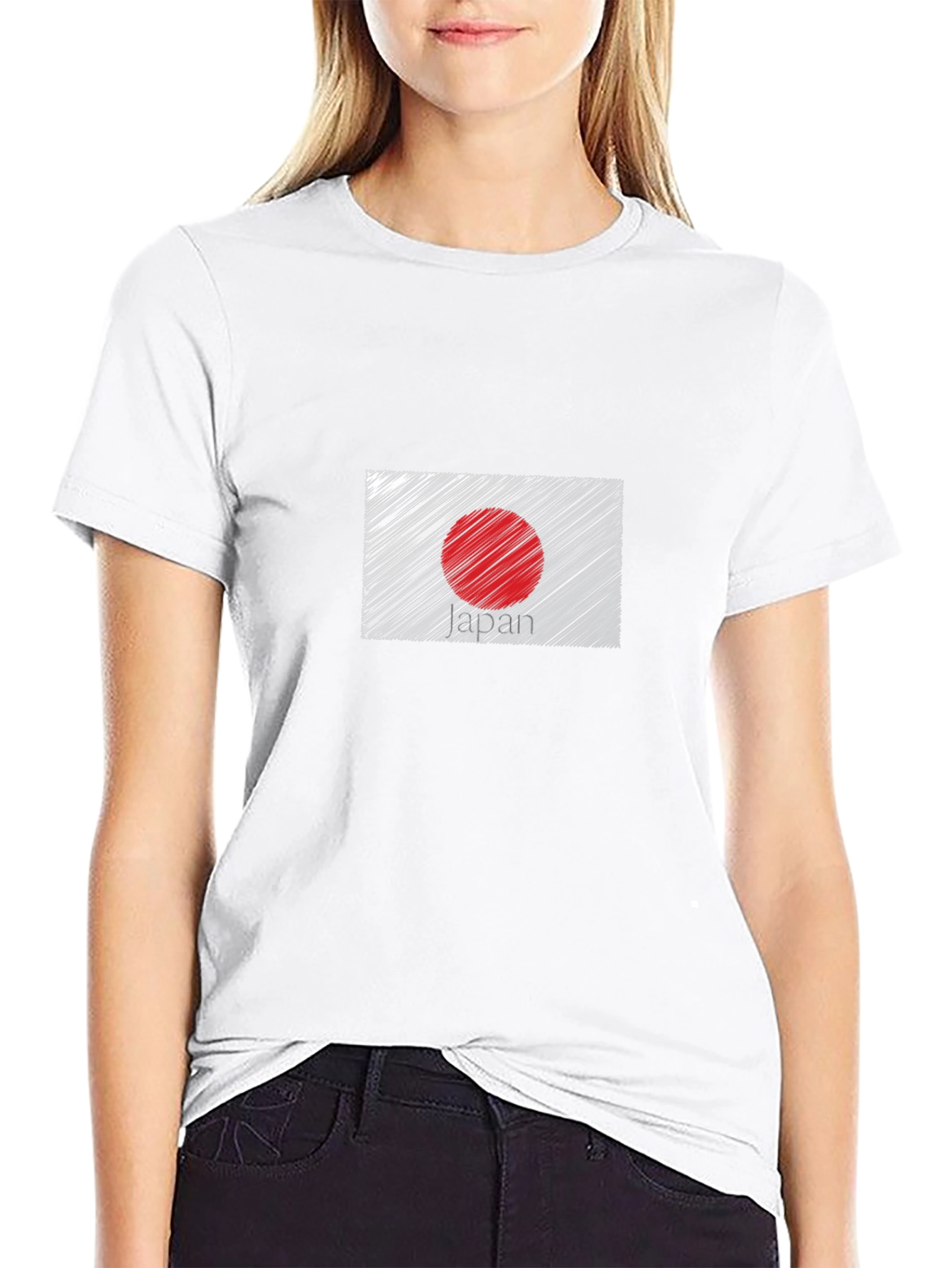 Japan Flag Graphic Tee - Stylish Black T-Shirt
