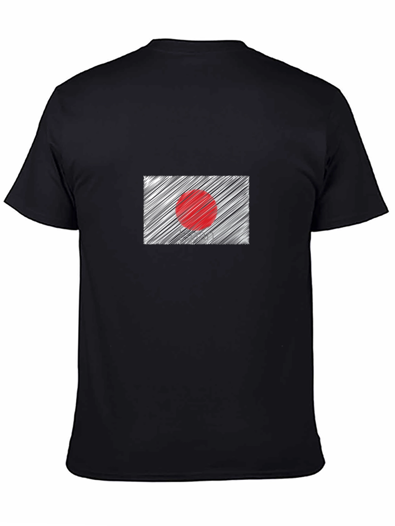 Japan Flag Graphic Tee - Stylish Black T-Shirt