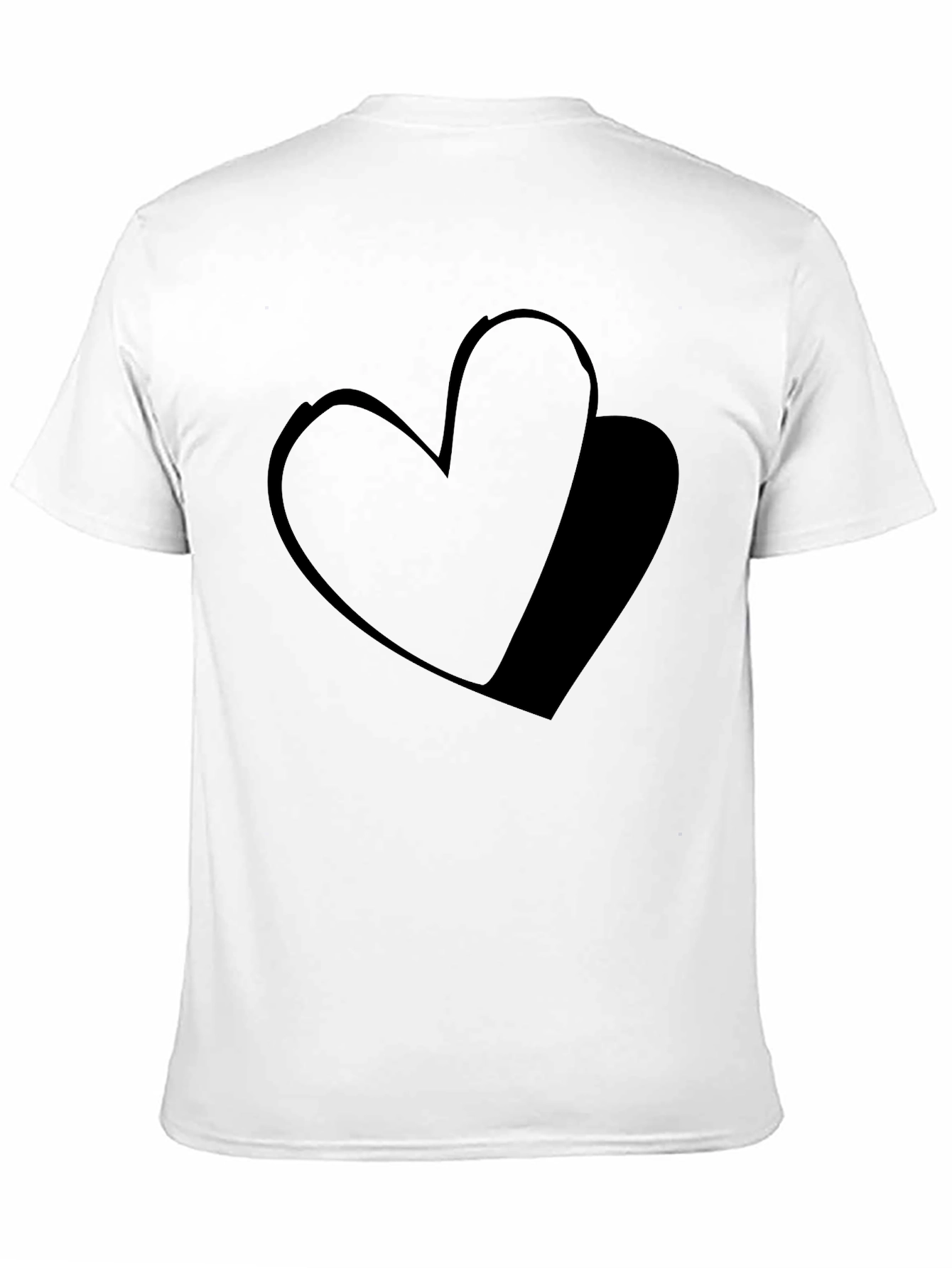 Black Heart Graphic Tee - Modern Casual Style