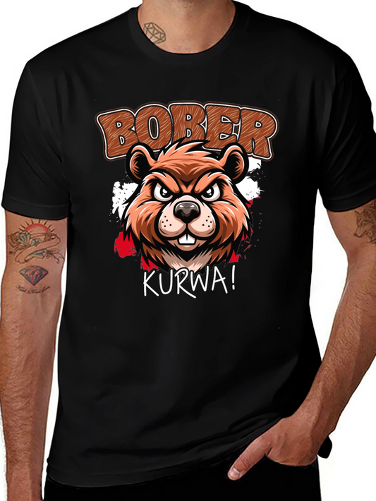 Bober Kurwa T-Shirt: Beaver Graphic Tee