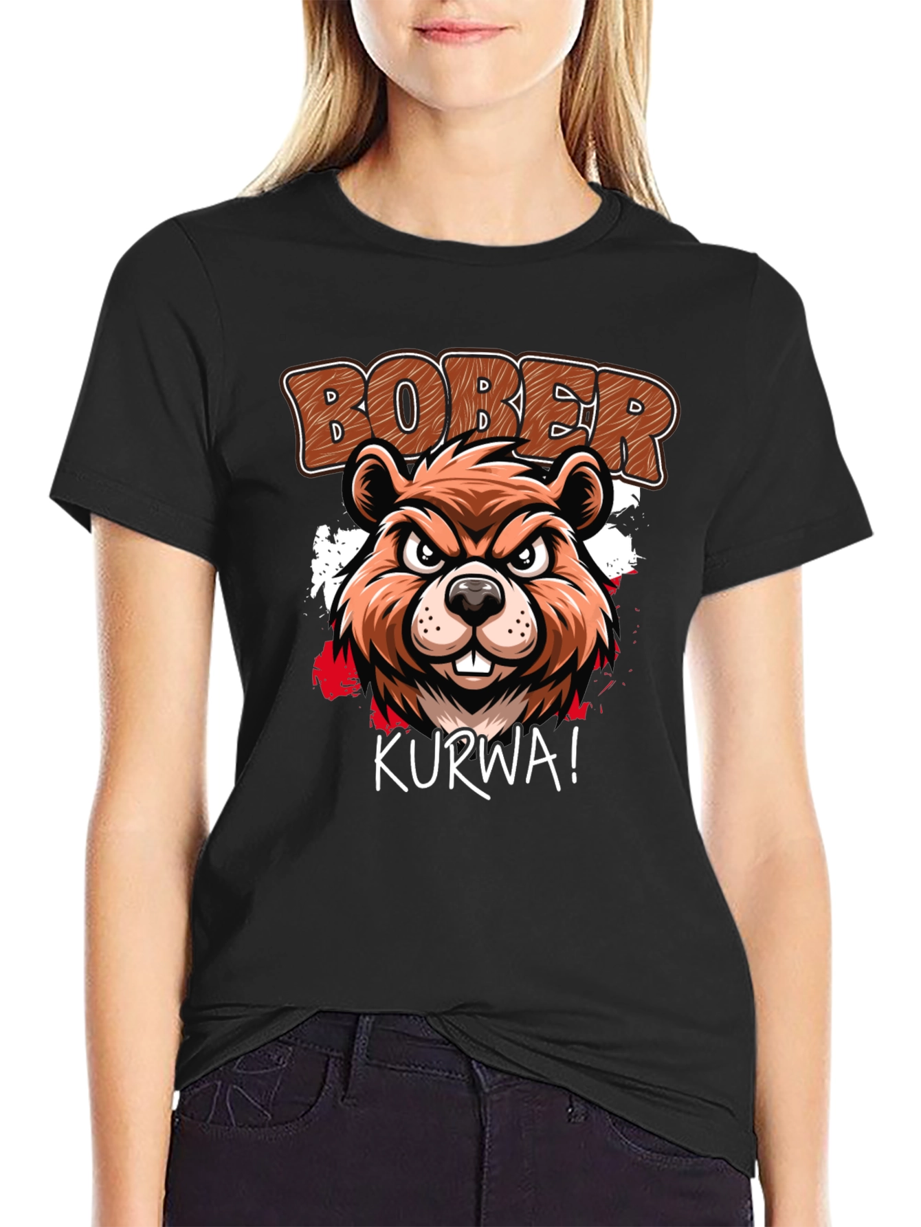 Bober Kurwa T-Shirt: Beaver Graphic Tee