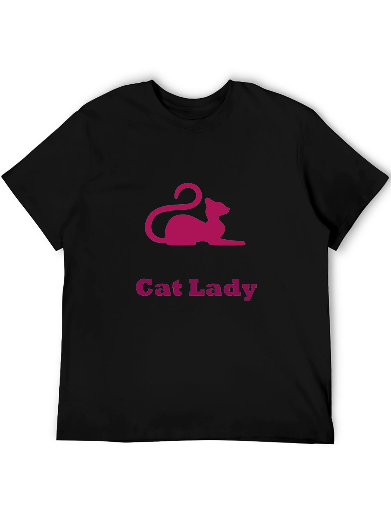 Cat Lady Graphic Tee - Black